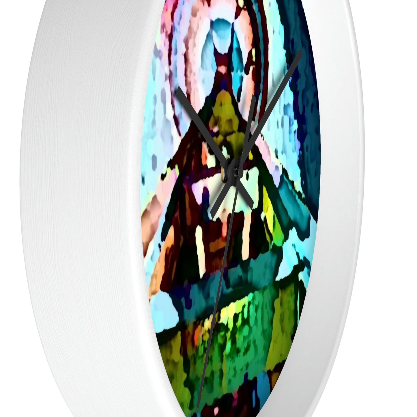 Wall clock ..."Seattle's World Fair" ... Below Space Needle 'Looking Up' ... On A Very Rainy Morning (Father's Family Photo). ... Original ...