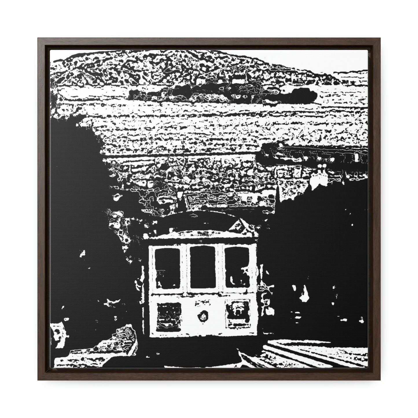 Gallery Canvas Wraps, Square Frame /// San Francisco ... 'A Rice-A-Roni-A-San Francisco Treat' ... "A Cable Car Classic" ... Family Archives: 1973 ... Original Works ...
