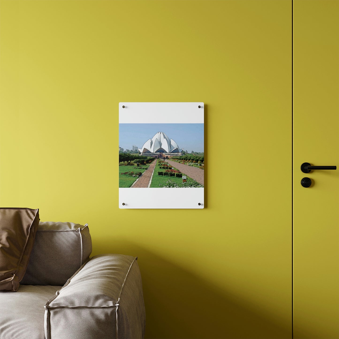 Acrylic Wall Art Panels ... 'Bahai'i House-Of-Worship' ... "Lotus Temple: Delhi, India, 2008" ... Original Works ...