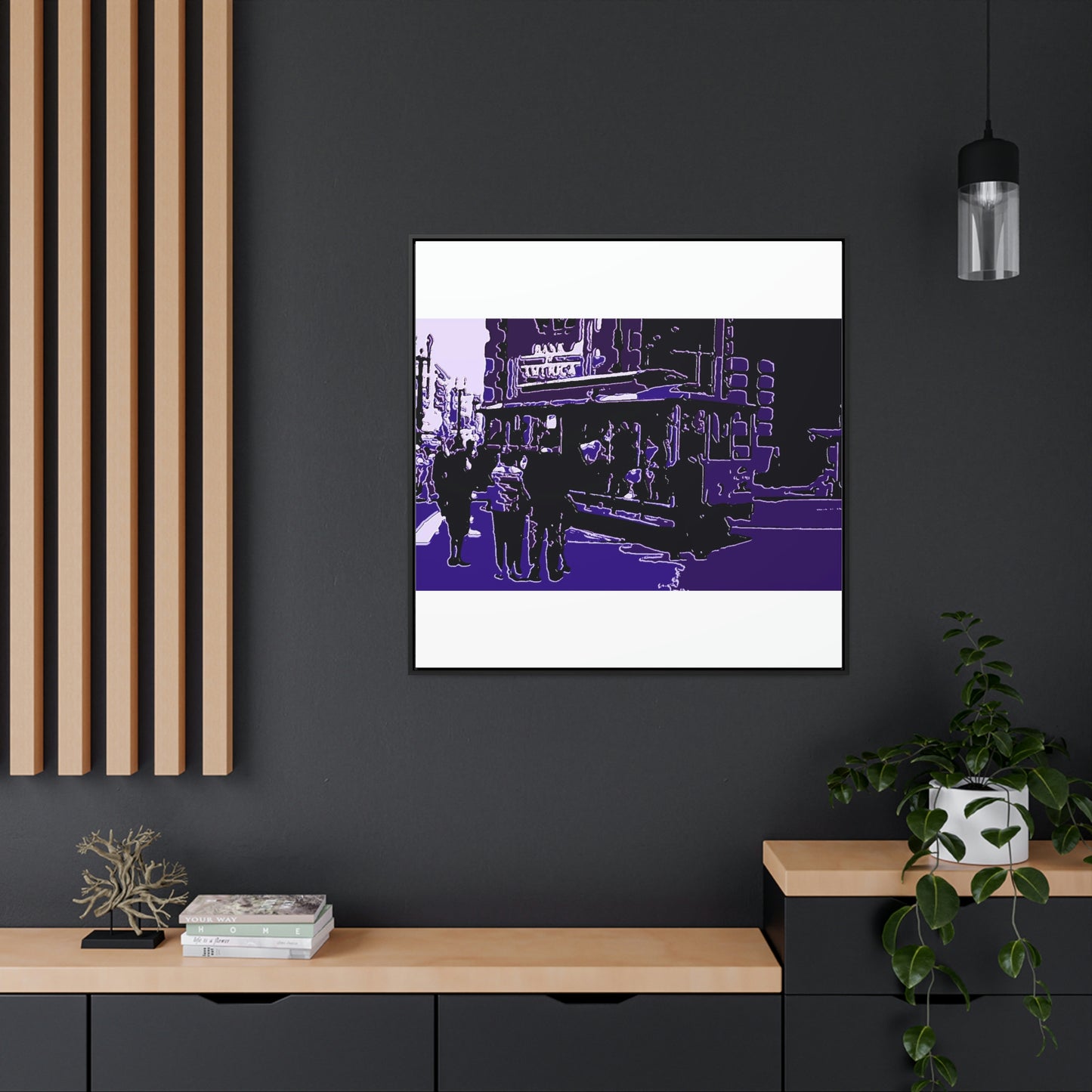 Gallery Canvas Wraps, Square Frame ... San Francisco ... 'Rice-A-Roni-A-San Francisco Treat' ... "A Cable Car Classic" ... Family Archives: 1973 ... Original Works ...