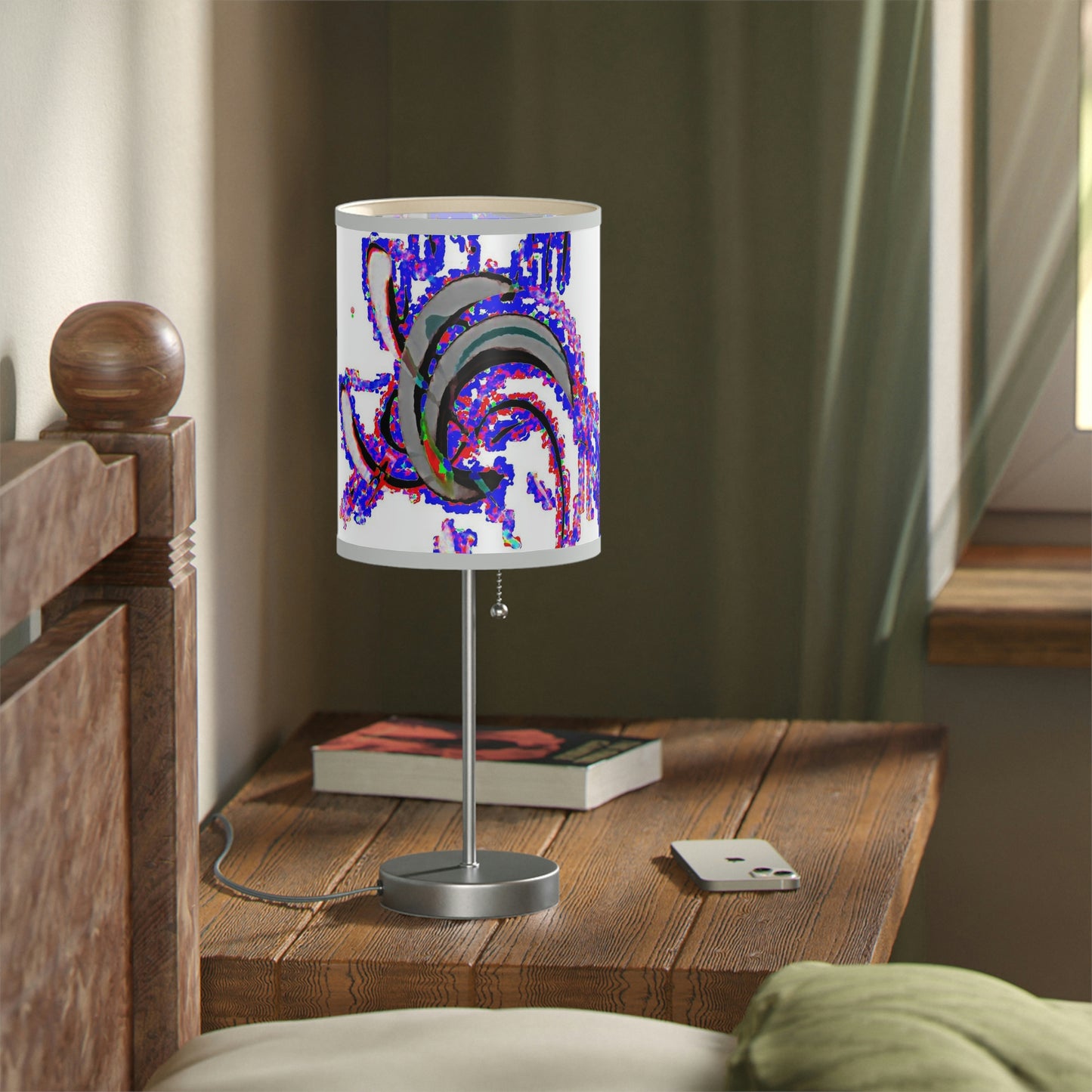 Lamp on a Stand, US|CA plug ... "Waning Moon" ... Central Idaho ... October 2022 ... Rendering Time: 22 Hours ... Original Works ...