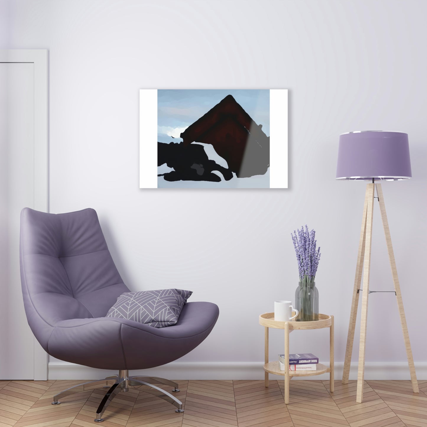 Acrylic Prints ... After An Intense Snow Storm ... 'Digging Out' ... A Vehicle & Cabin "In The Mountains" ... March 2023 ... Original Works ...
