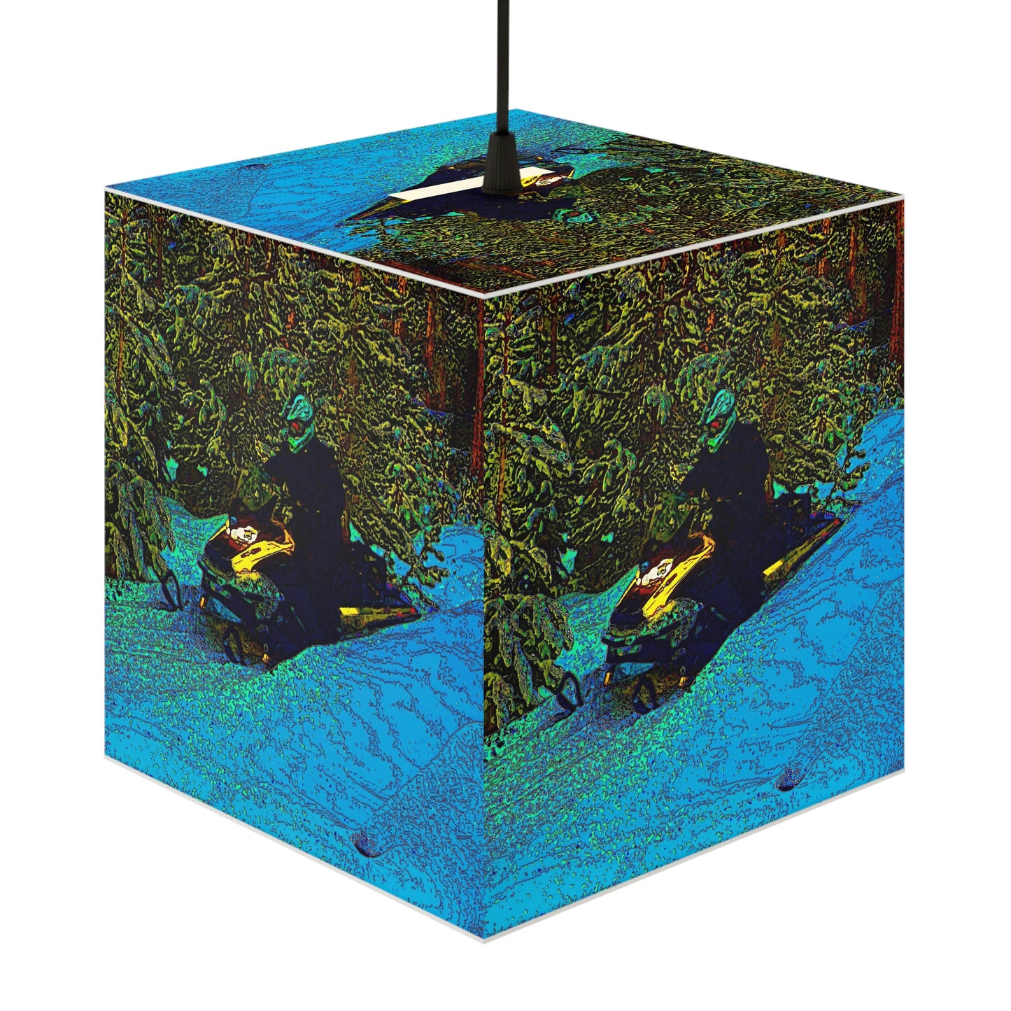 Light Cube Lamp ... Yep ... "Another Day ... Riding Through The Wilderness ... " ... February 2023 ... Original Works ...