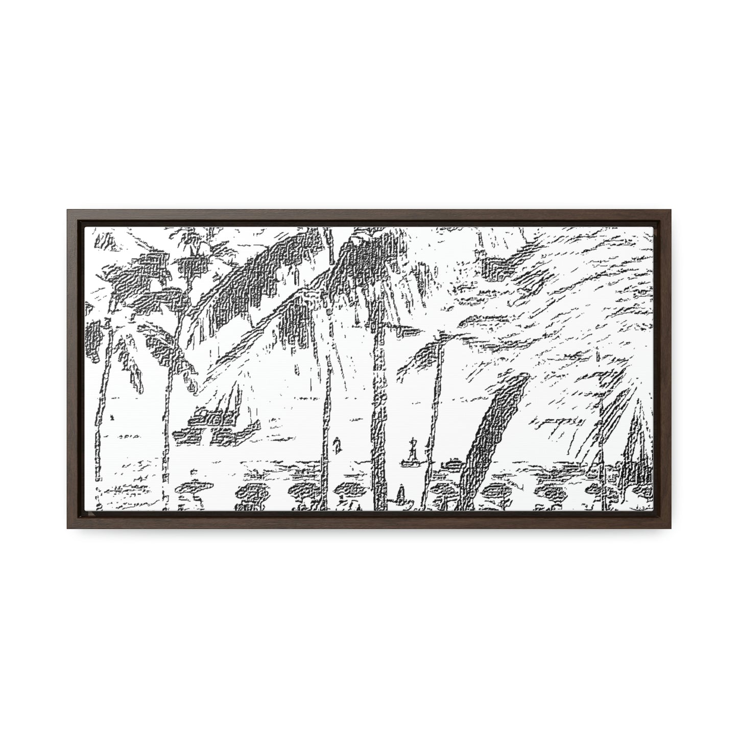 Gallery Canvas Wraps, Horizontal Frame ... "The Royal Hawai'ian: Waikiki Beach_Beach" ... Honolulu, HI ... Ocotber 2014 (Halloween) ... Original Works ...