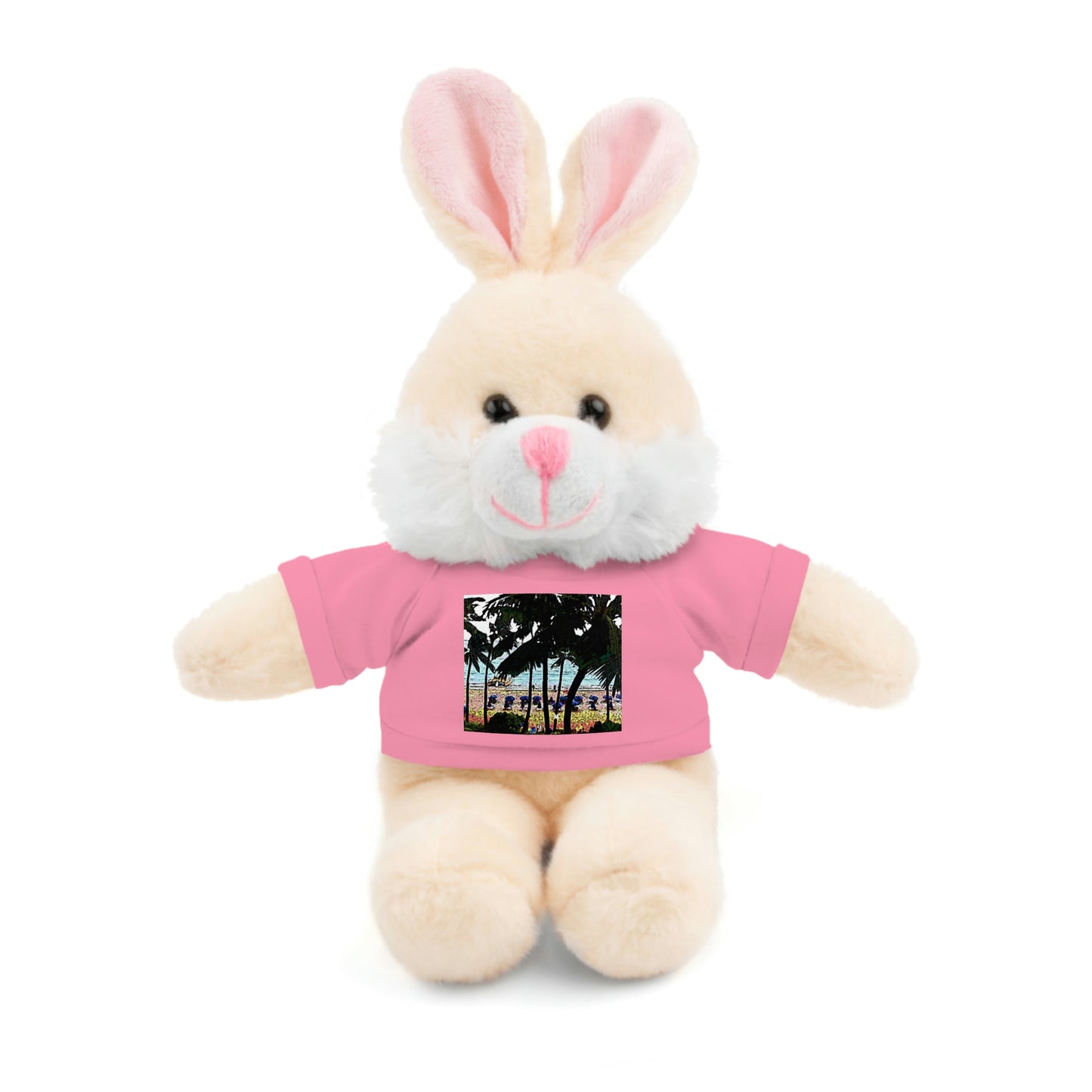 Stuffed Animals with Tee ... "A Beautiful Beach Amongst The Palms" ... The Outrigger Waikiki, Honolulu, Oahu ... Original Works ...