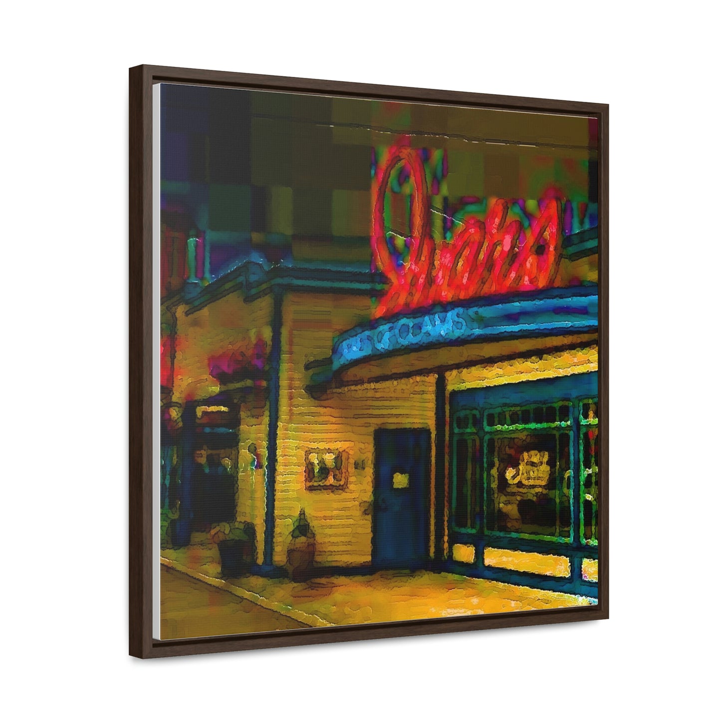Gallery Canvas Wraps, Square Frame ...  In-A-Hurry & Stressed? ... Remember: Keep "Clam" ... Clam_Happy ...  'Ivars: Seattle Waterfront' ... Personal Archives ... Original Works ...
