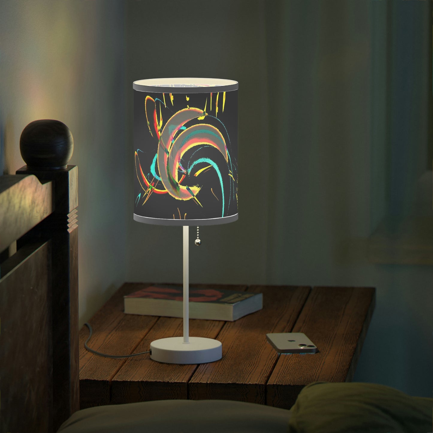 Lamp on a Stand, US|CA plug ... "Waning Moon" ... Central Idaho ... October 2022 ... Rendering Time: 22 Hours ... Original Works ...