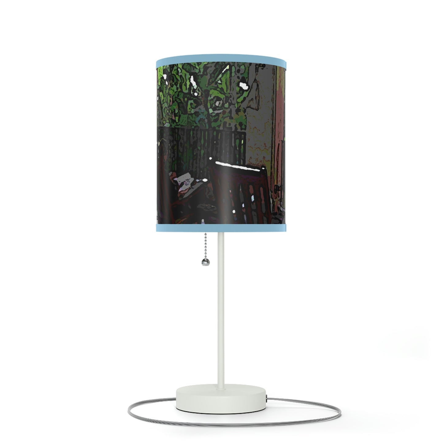 Lamp on a Stand, US|CA plug ...Lanai & Rocking Chairs At: 'The Pink Palace' ... The Royal Hawai'ian ... Honolulu, HI ... '27Oct2014' ... Original Works ...