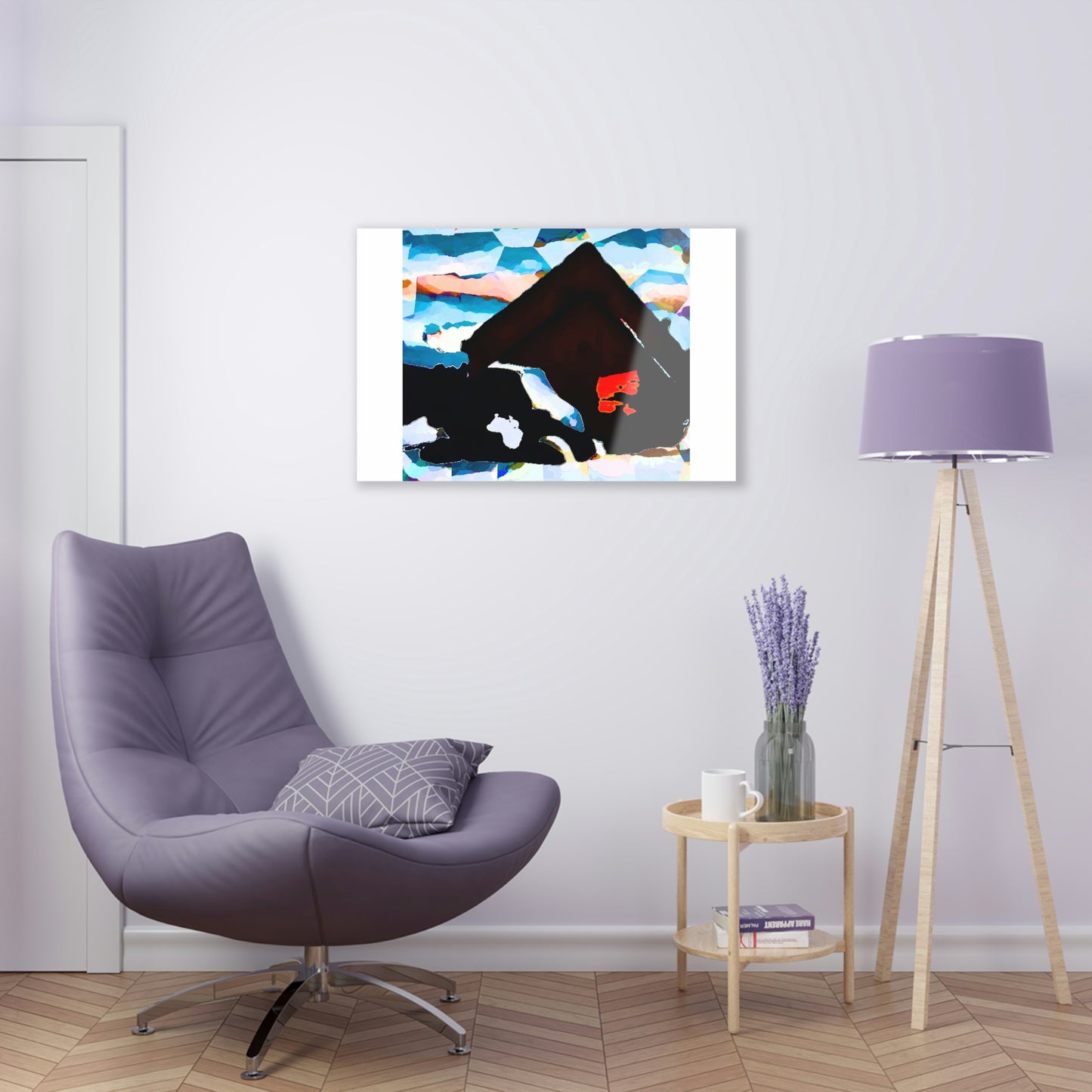 Acrylic Prints ... After An Intense Snow Storm ... 'Digging Out' ... A Vehicle & Cabin "In The Mountains" ... March 2023 ... Original Works ...