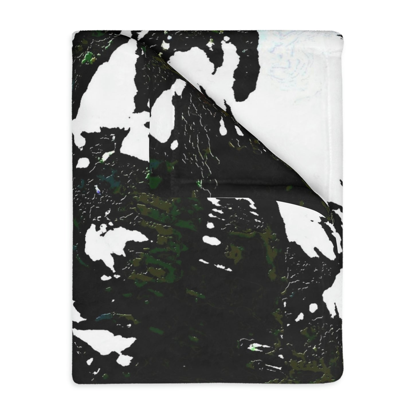 Velveteen Minky Blanket (Two-sided print) ... "A Beautiful Beach Amongst The Palms" ... The Outrigger Waikiki, Honolulu, Oahu ... Original Works ...