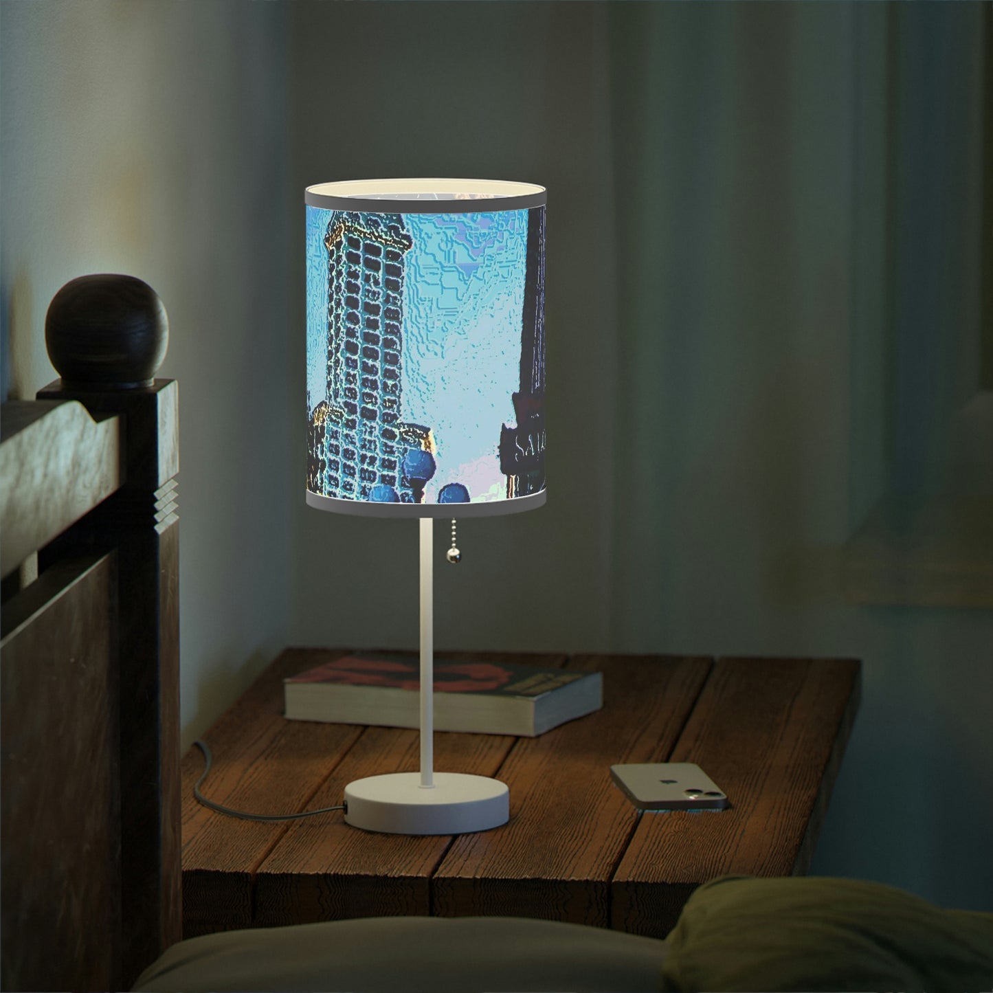 Lamp on a Stand, US|CA plug ...  Pioneer Square & Smith Tower ... 'That World Famous View' ... Colleague Supplied Photo ... Original Works ...