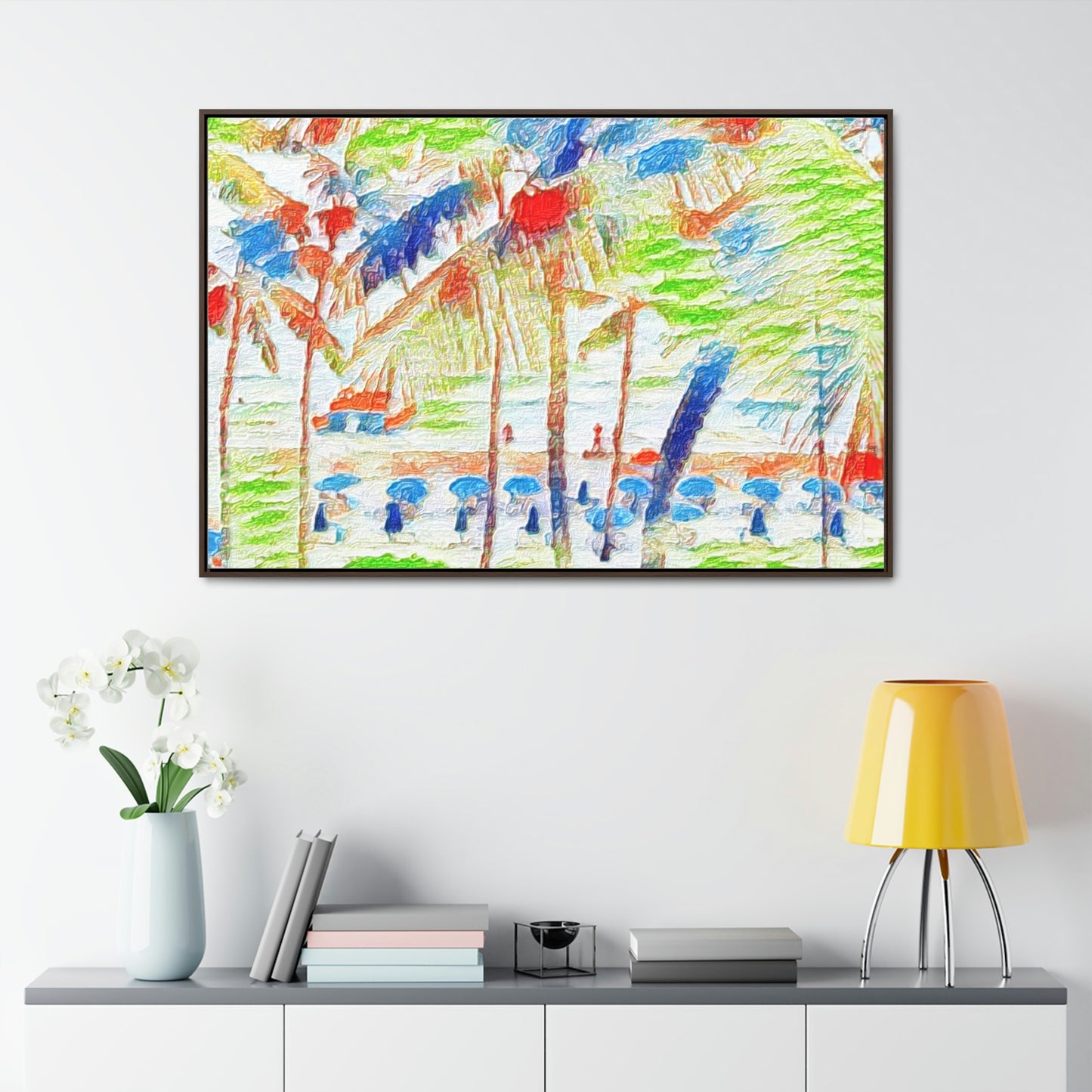 Gallery Canvas Wraps, Horizontal Frame ... "The Royal Hawai'ian: Waikiki Beach_Beach" ... Honolulu, HI ... Ocotber 2014 (Halloween) ... Original Works ...