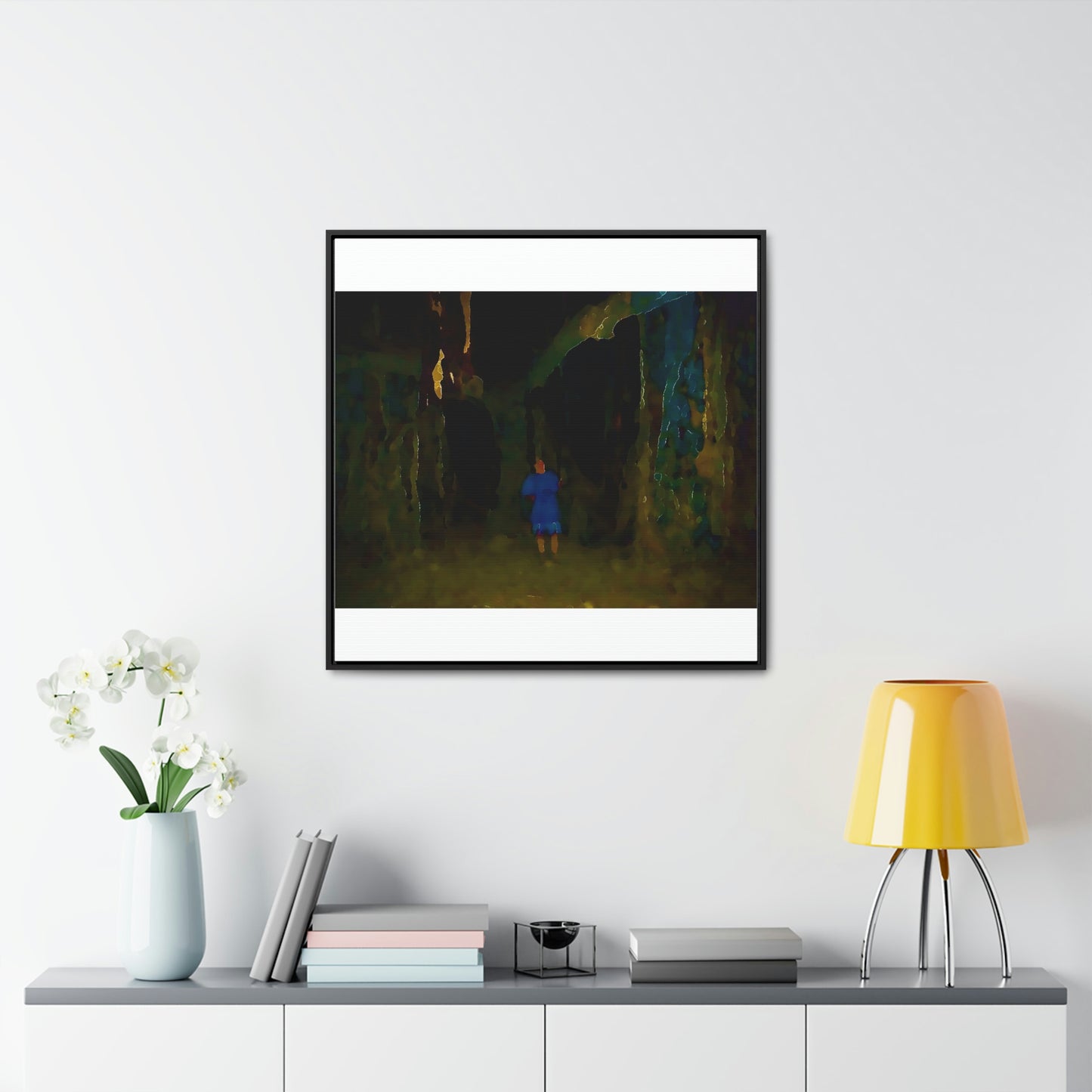 Gallery Canvas Wraps, Square Frame ... Jesuit Philosophy ... "In The Polynesian Banyans ..."