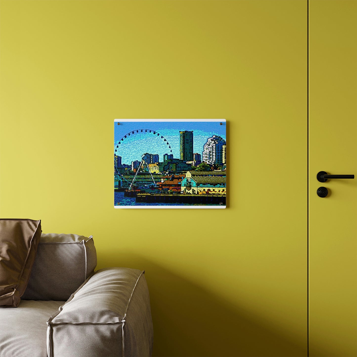 Acrylic Wall Art Panels ... That Classic Wheel ... 'Seattle's Wheel' ... & An Old Classic Waterside Vendors ...  'Family Archives' ... Original Works ...