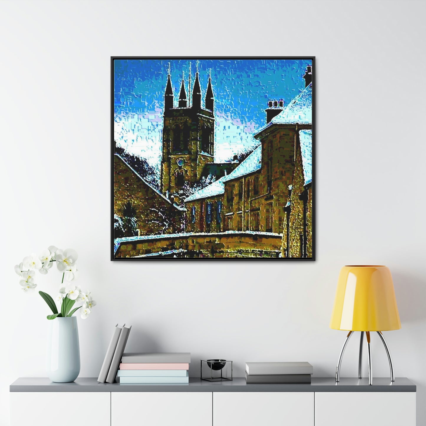 Gallery Canvas Wraps, Square Frame ... Walikng The Streets & Alleys ... 'Strolling The Canals ... '  ... Original Works  ...