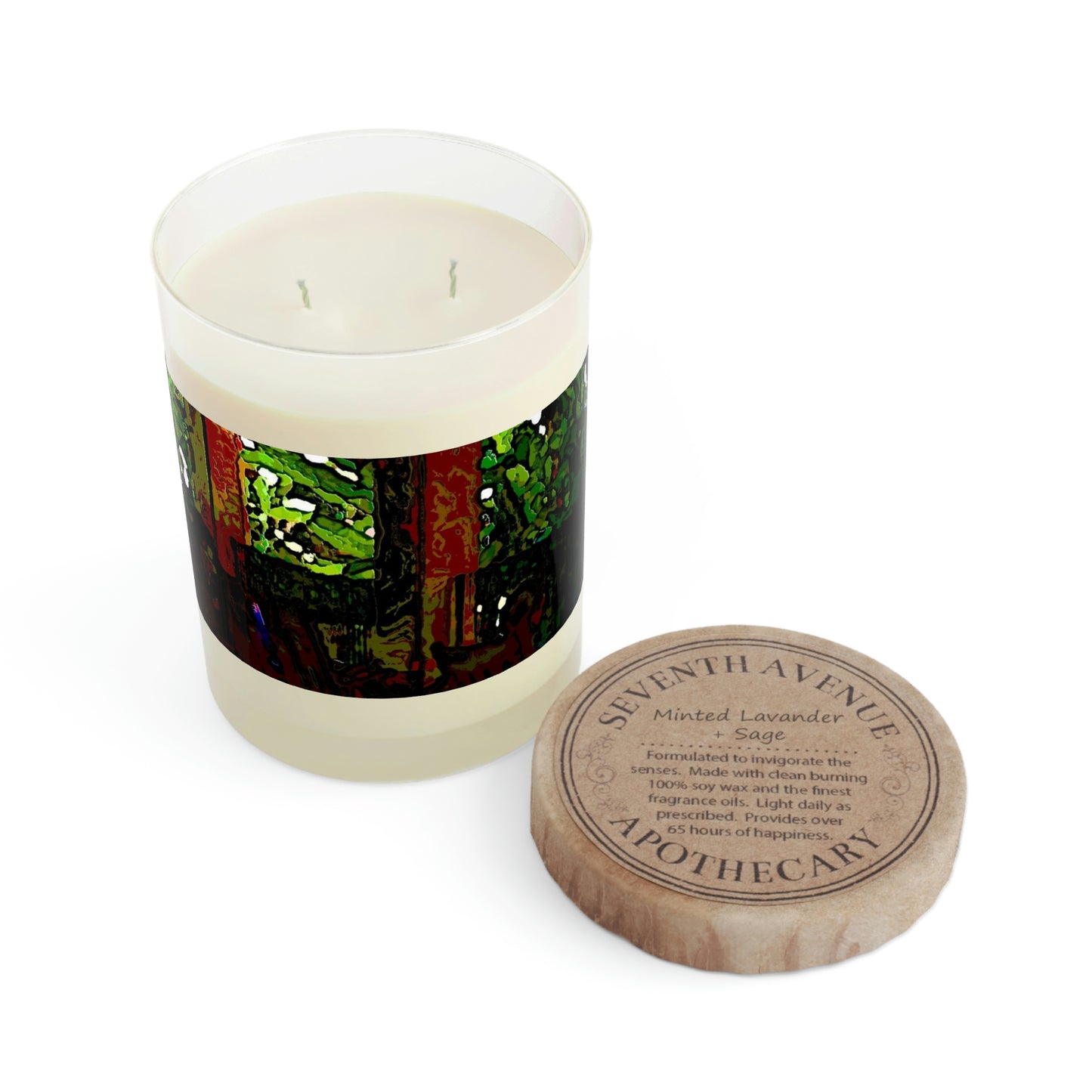 Scented Candle - Full Glass, 11oz ... Lanai & Rocking Chairs At: 'The Pink Palace' ... The Royal Hawai'ian ... Honolulu, HI ... '27Oct2014' ... Original Works ...