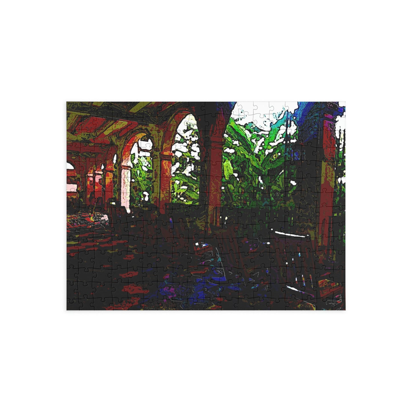 Puzzle (96, 252, 500, 1000-Piece) ... Lanai & Rocking Chairs At: 'The Pink Palace' ... The Royal Hawai'ian ... Honolulu, HI ... '27Oct2014' ... Original Works ...