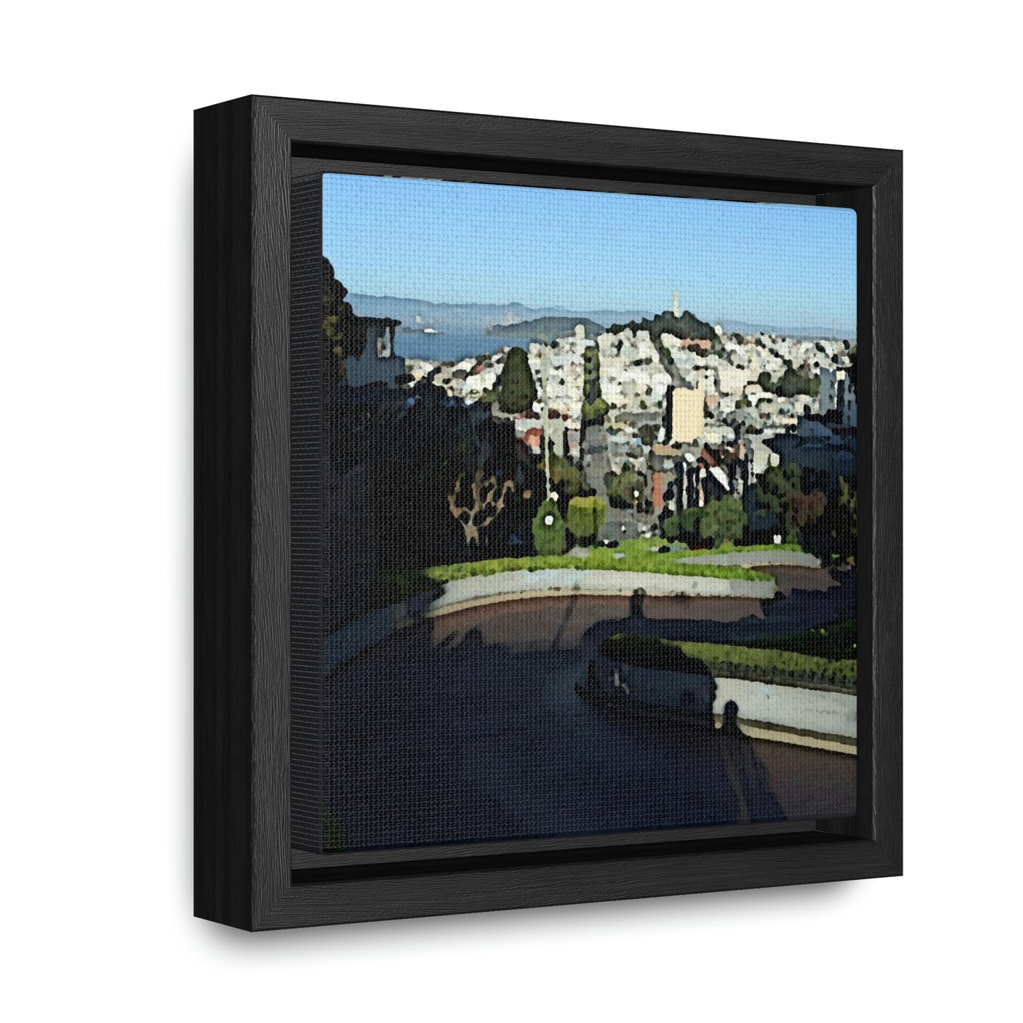 Gallery Canvas Wraps, Square Frame ...  "Lombard Street San Francisco, CA, USA" ... Family Archives 1970's ... Original Works ...