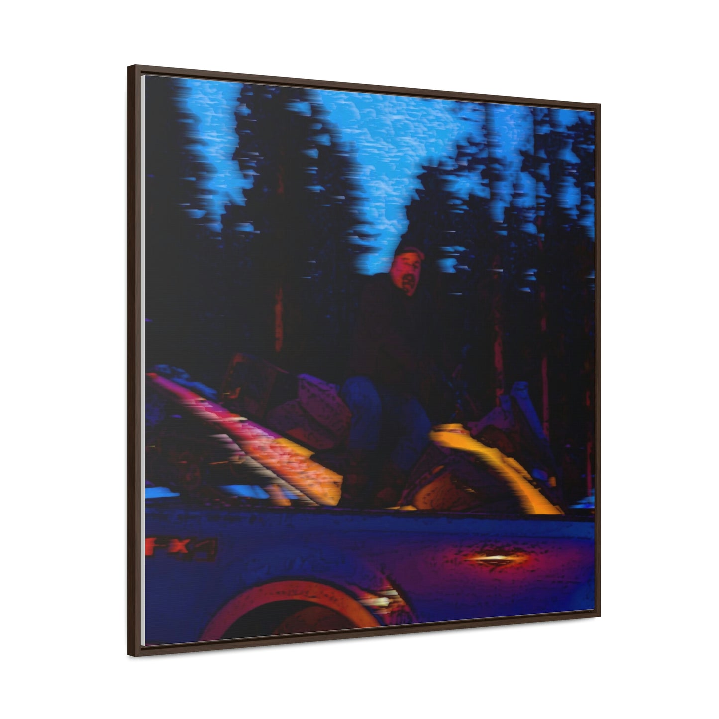 Gallery Canvas Wraps, Square Frame ... Two Modes Of Winter Transportation ... "Which One To Drive Next?" ... Choices-Choices-Choices ... Circa 4Jan23 ... Original Works ...