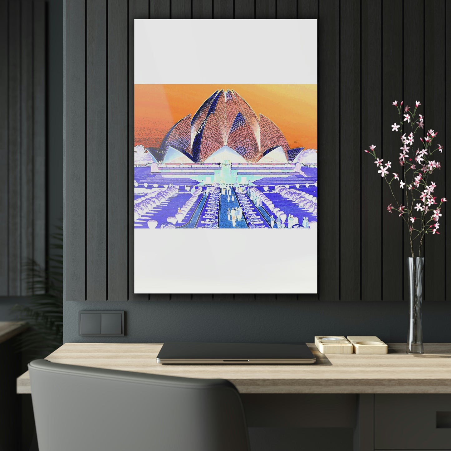 Acrylic Prints ... 'Bahai'i House-Of-Worship' ... "Lotus Temple: Delhi, India, 2008" ... Original Works ...