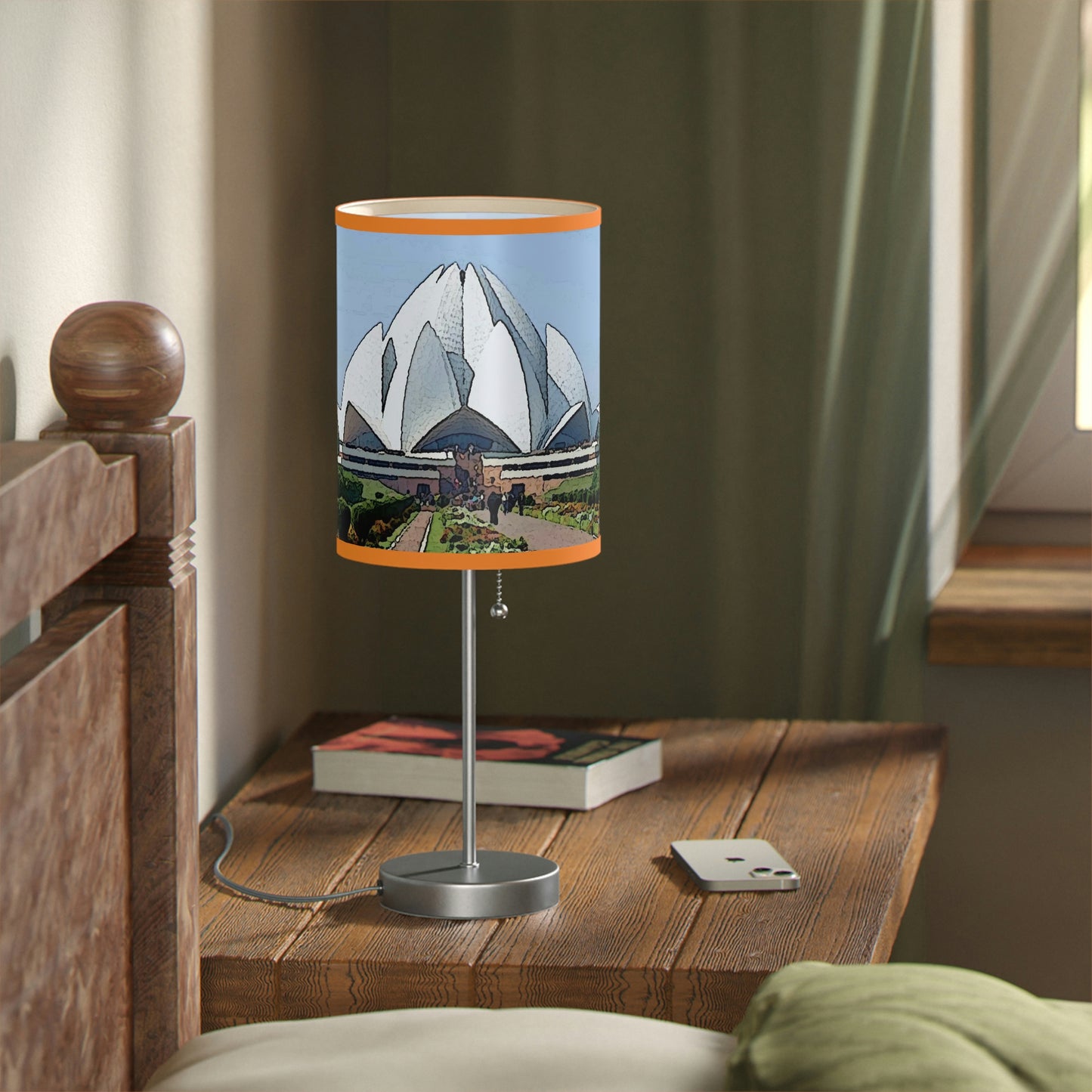 Lamp on a Stand, US|CA plug ... 'Bahai'i House-Of-Worship' ... "Lotus Temple: Delhi, India, 2008" ... Original Works ...