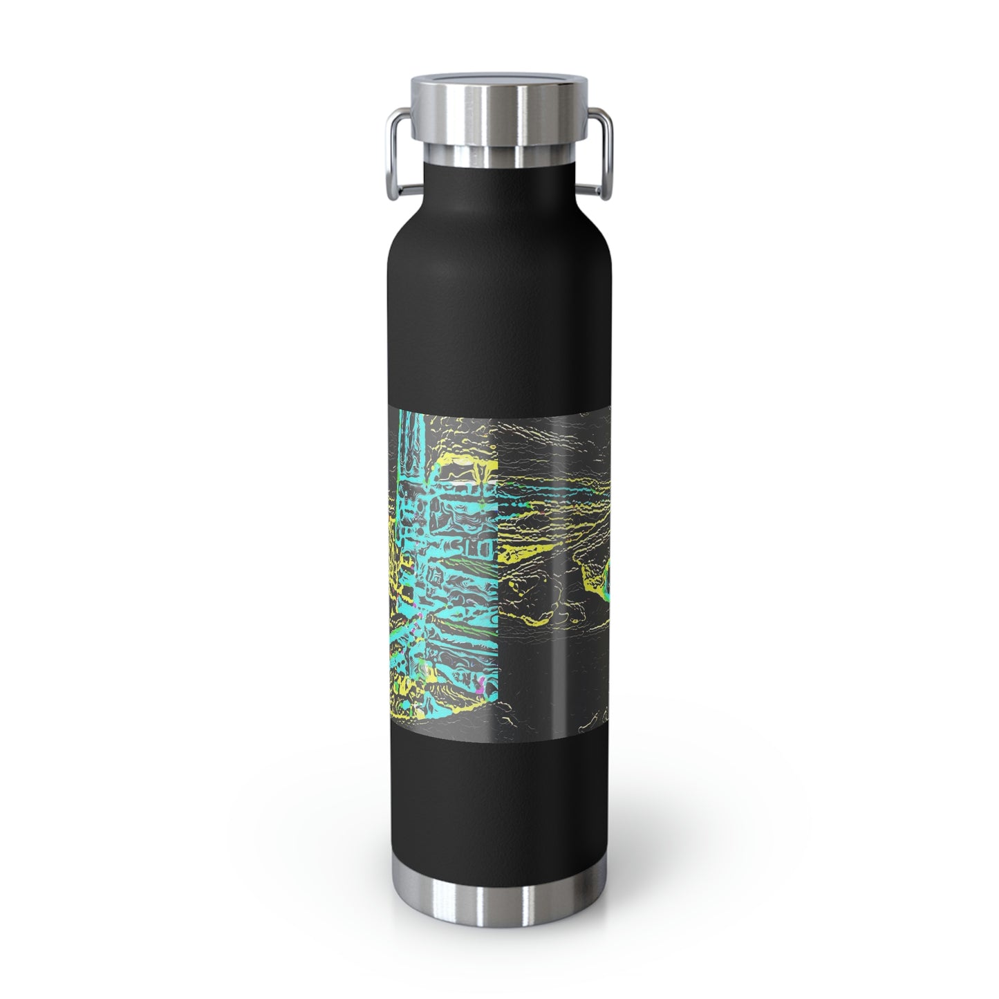 Copper Vacuum Insulated Bottle, 22oz ... "Snow Vehicle In Snow Storm At-Rest" ... Circa 12Mar23 ... Central Idaho ... 18-Hours Rendering Time: Original Works ...