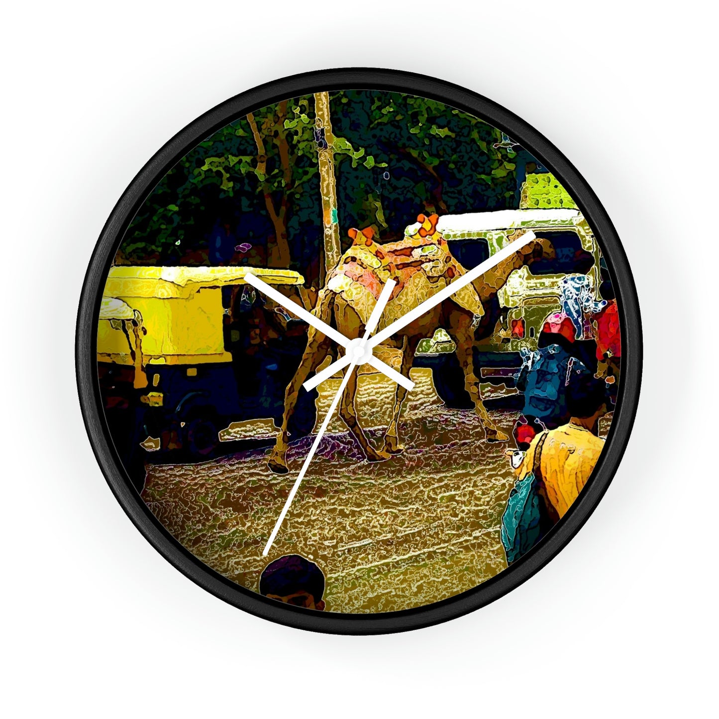Wall clock ... "Truckin'-Up-To-Buffalo ... 'Oops - Wrong Country' ... Truckin'-Up-To-New Delll -'E' ... " ... (Delhi, India) ... 5July2007. Original Works ...