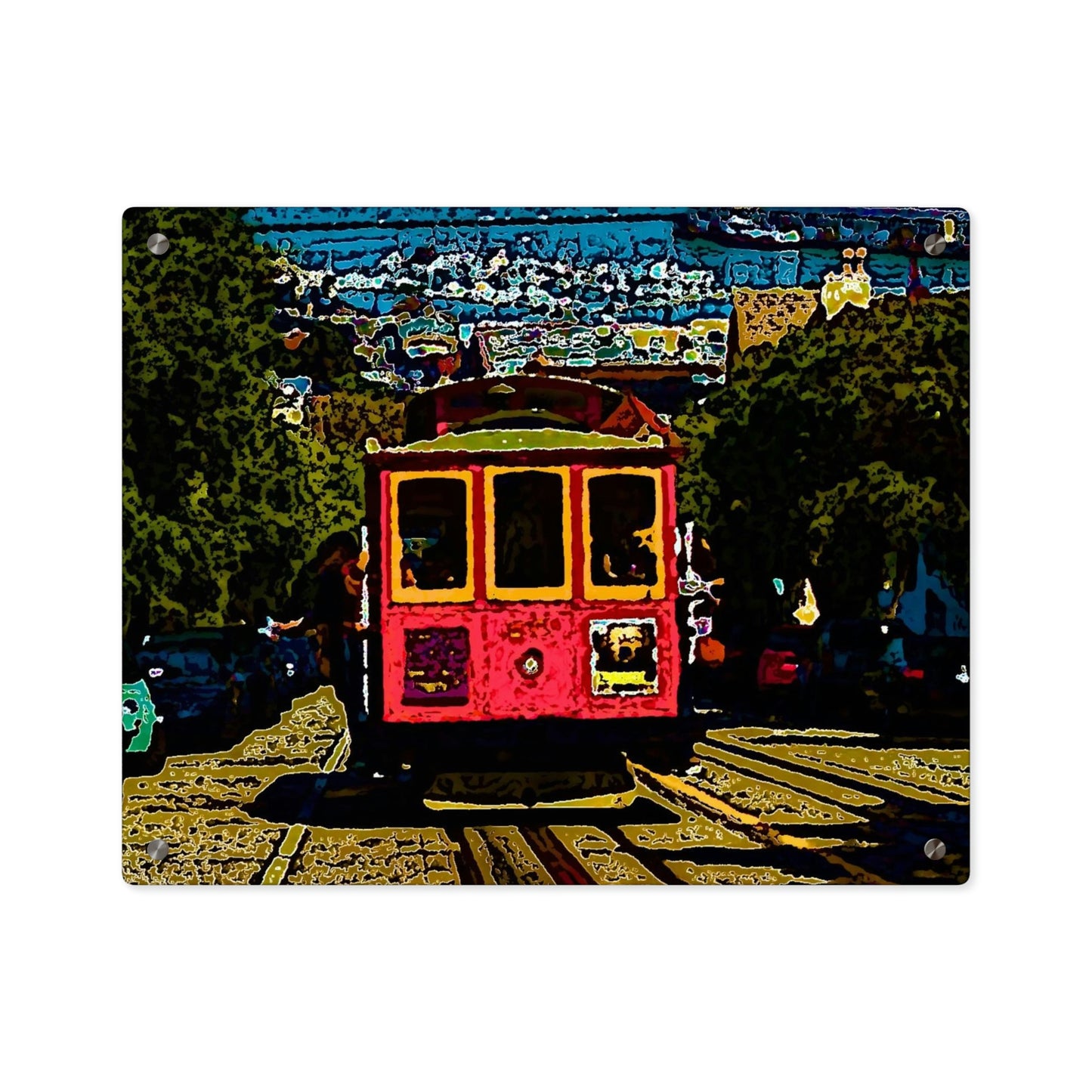 Acrylic Wall Art Panels ... San Francisco ... 'A Rice-A-Roni-A-San Francisco Treat' ... "A Cable Car Classic" ... Family Archives: 1973 ... Original Works ...