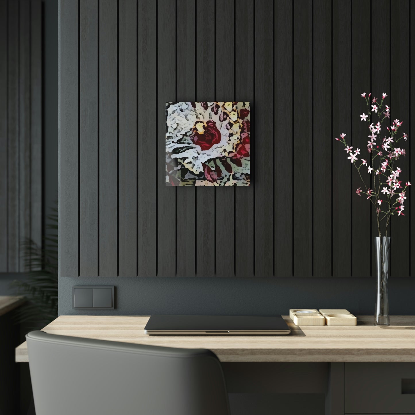 Acrylic Prints ... "A Friendly Flower" ... Pointsettia 'Pointing' ... Original Works ... (Supplied Photograph) ...