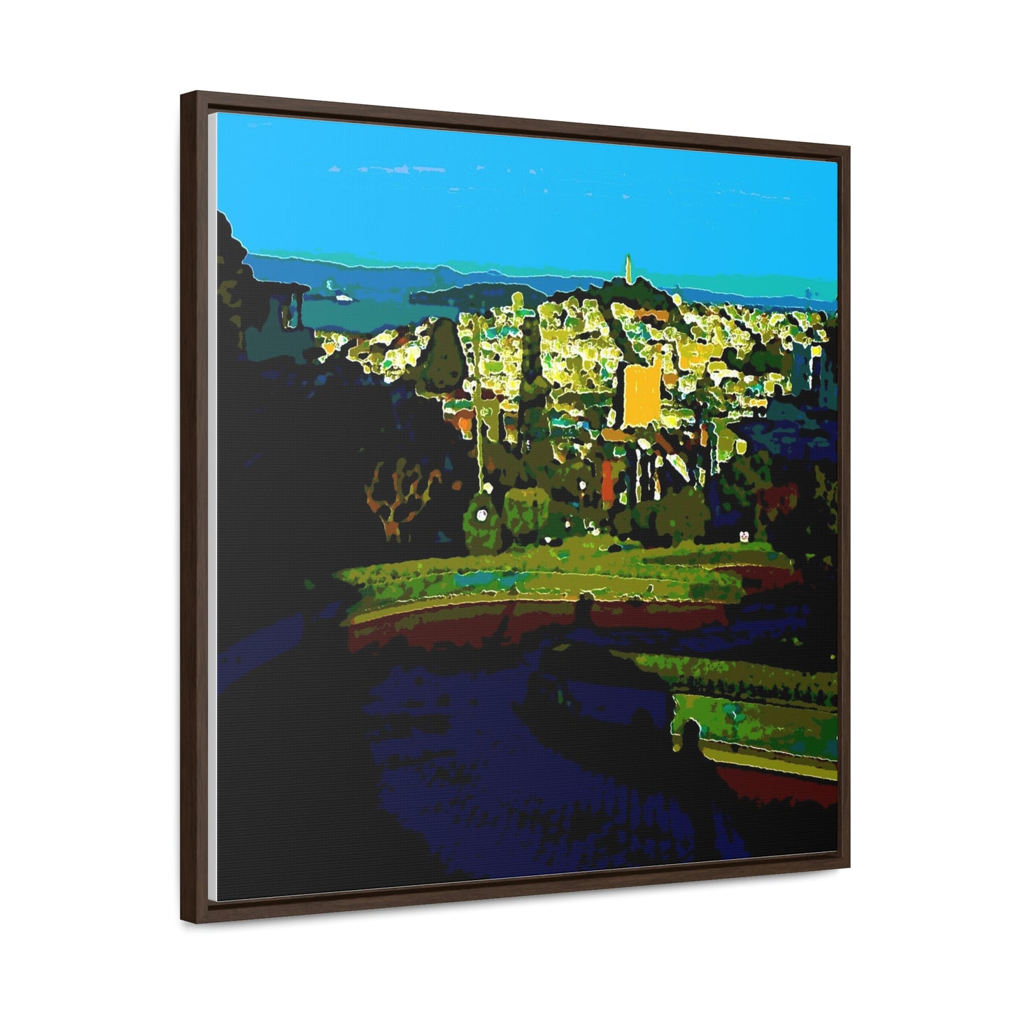 Gallery Canvas Wraps, Square Frame ...  "Lombard Street San Francisco, CA, USA" ... Family Archives 1970's ... Original Works ...