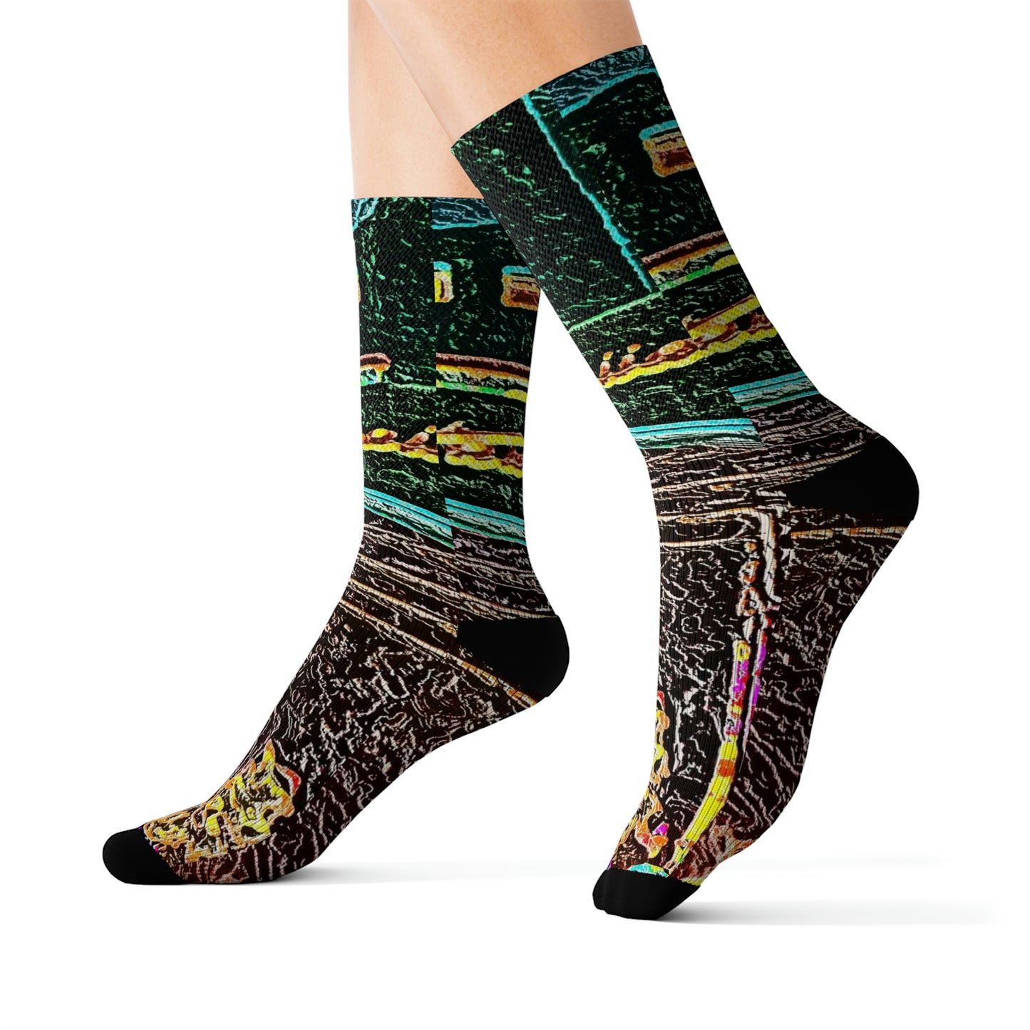 Sublimation Socks ... "La Grande Entree" At: 'The Pink Palace' ... The Royal Hawai'ian ... Honolulu, HI ... '27Oct2014' ... Original Works ...