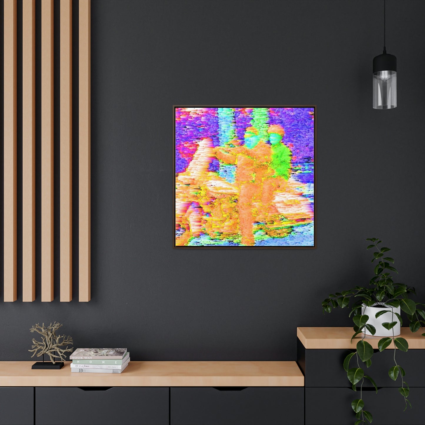 Gallery Canvas Wraps, Square Frame ...  "And 'I' Left His Dead A_s There By The Side-of-The-Road" ... Original Works ... (Grateful Dead: Me-And-My-Uncle)