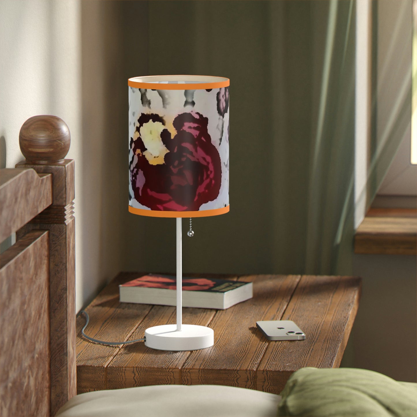 Lamp on a Stand, US|CA plug ... "A Friendly Flower" ... Pointsettia 'Pointing' ... Original Works ... (Supplied Photograph) ...