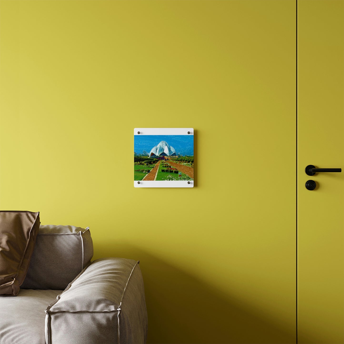 Acrylic Wall Art Panels ... 'Bahai'i House-Of-Worship' ... "Lotus Temple: Delhi, India, 2008" ... Original Works ...