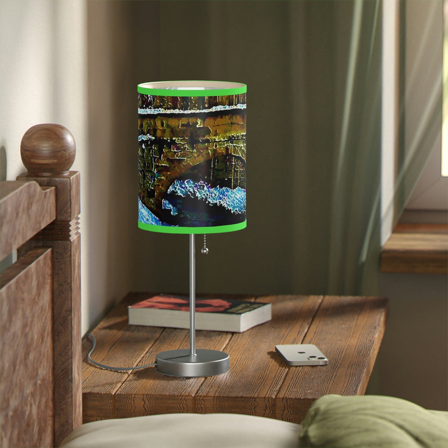 Lamp on a Stand, US|CA plug ... Walikng The Streets & Alleys ... 'Strolling The Canals ... '  ... Original Works  ...