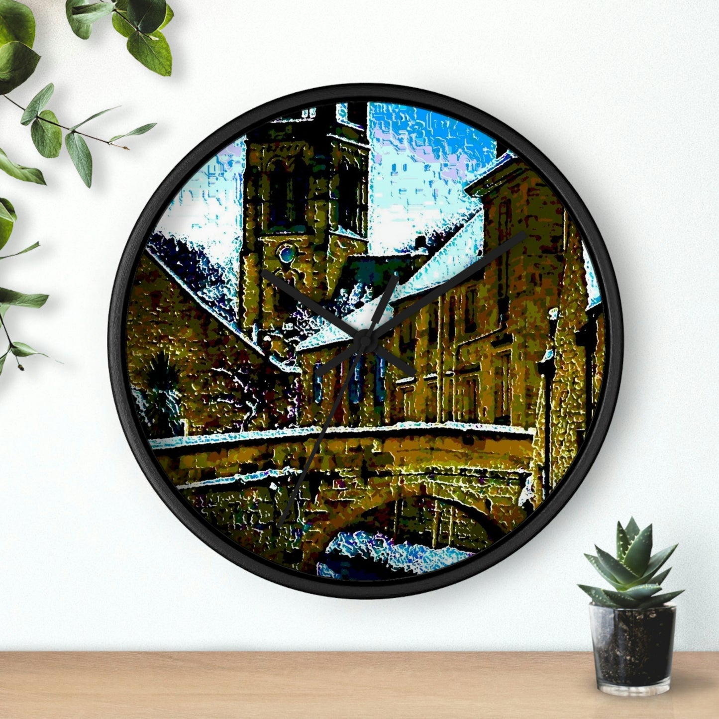 Wall clock ... Walikng The Streets & Alleys ... 'Strolling The Canals ... '  ... Original Works  ...