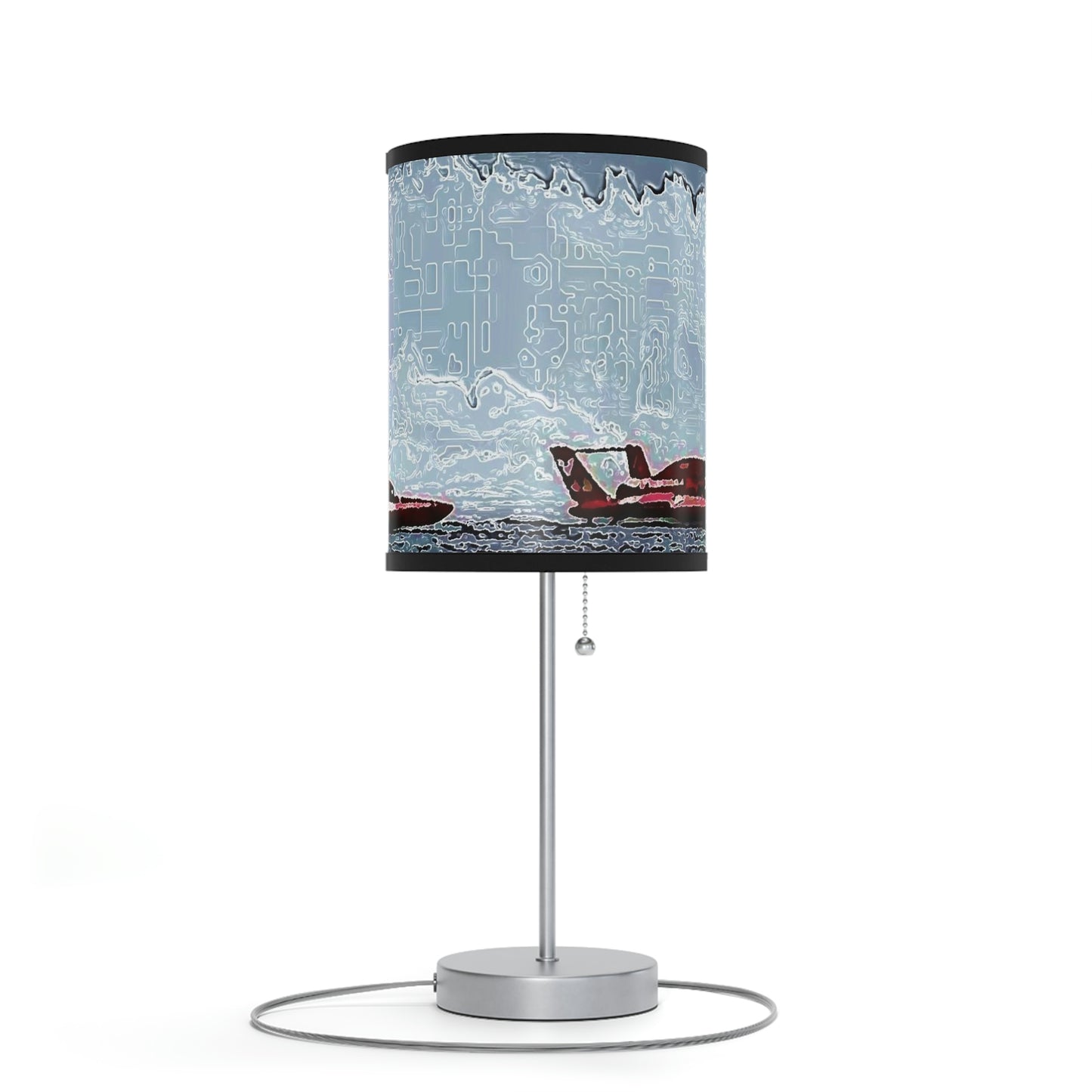 Lamp on a Stand, US|CA plug ... Seattle Columbia Cup On Lake Washington ... "Dave Wilcox Heads For The Win" ... Associate Gift-Photo ... Original Works ...