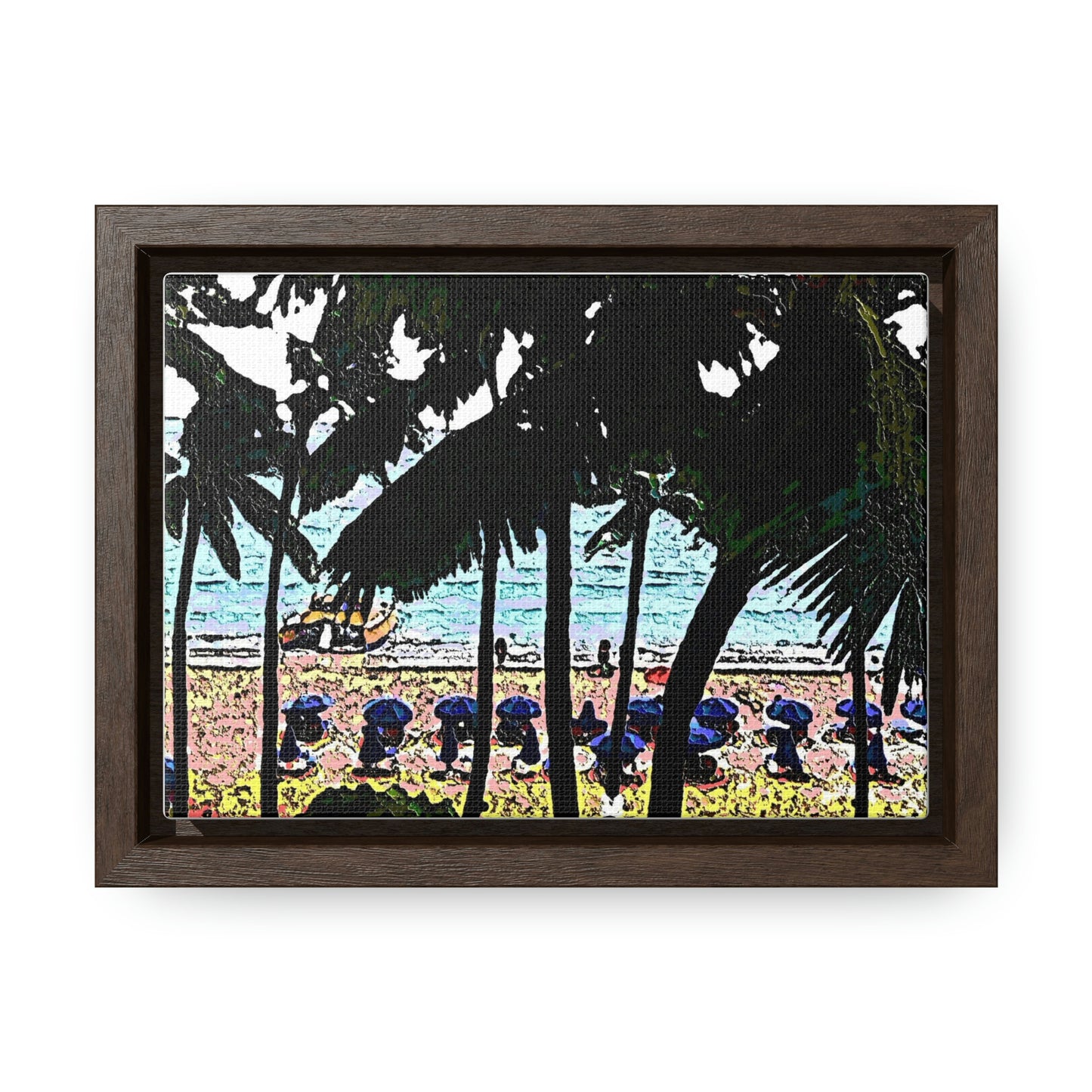 Gallery Canvas Wraps, Horizontal Frame ... "A Beautiful Beach Amongst The Palms" ... The Outrigger Waikiki, Honolulu, Oahu ... Original Works ...