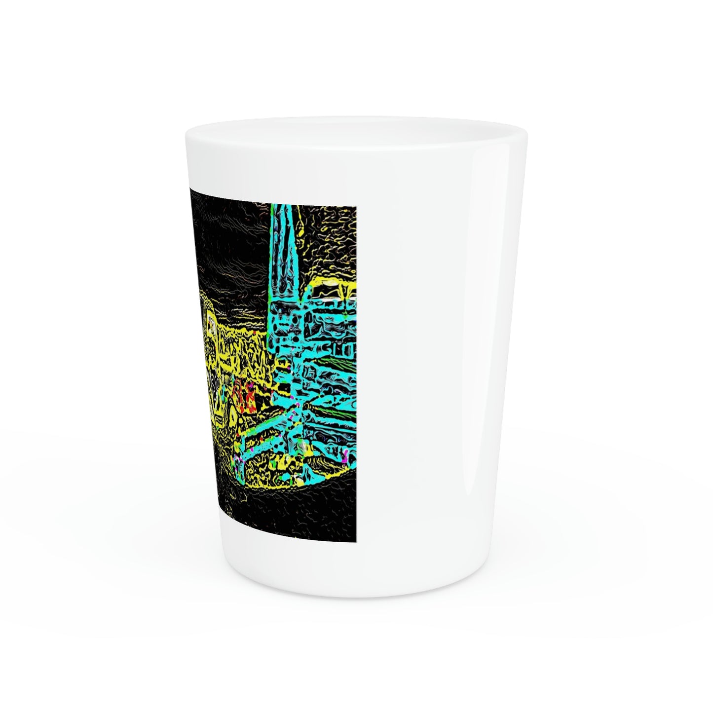 Shot Glass ... "Snow Vehicle In Snow Storm At-Rest" ... Circa 12Mar23 ... Central Idaho ... 18-Hours Rendering Time: Original Works ...