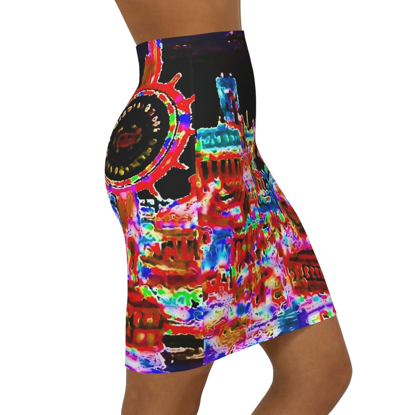 Women's Mini Skirt ... "No.9 Fishermen's Grotto - Fishermen's Wharf, SF, California" ... Family Archives: 1970's ... Original Works ...