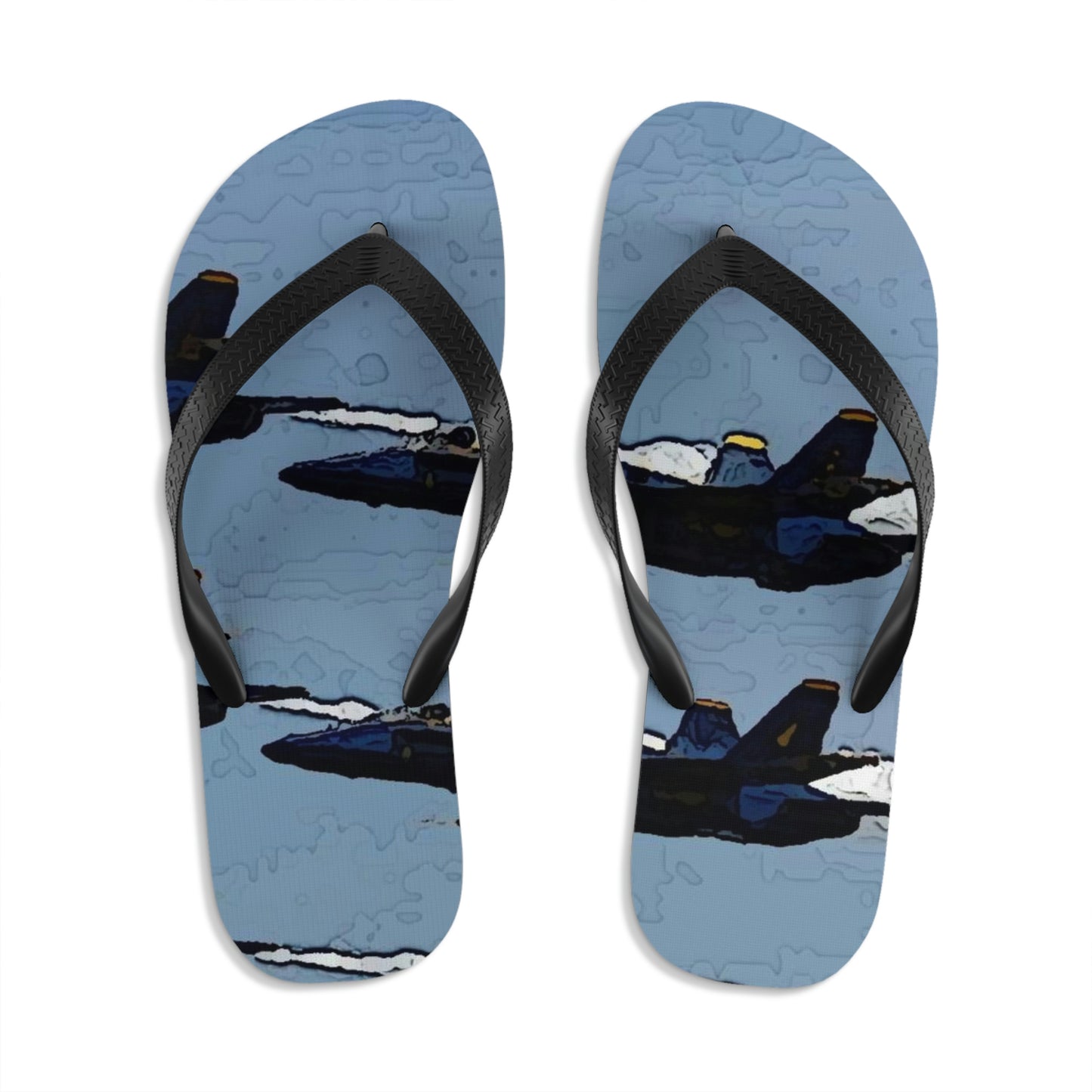 Unisex Flip-Flops ... Seattle Seafair ..."Blue Angels Run Over Lake Washington" ... Circa Mid 1980's ... Dr FJ Holt ... Original Works ...