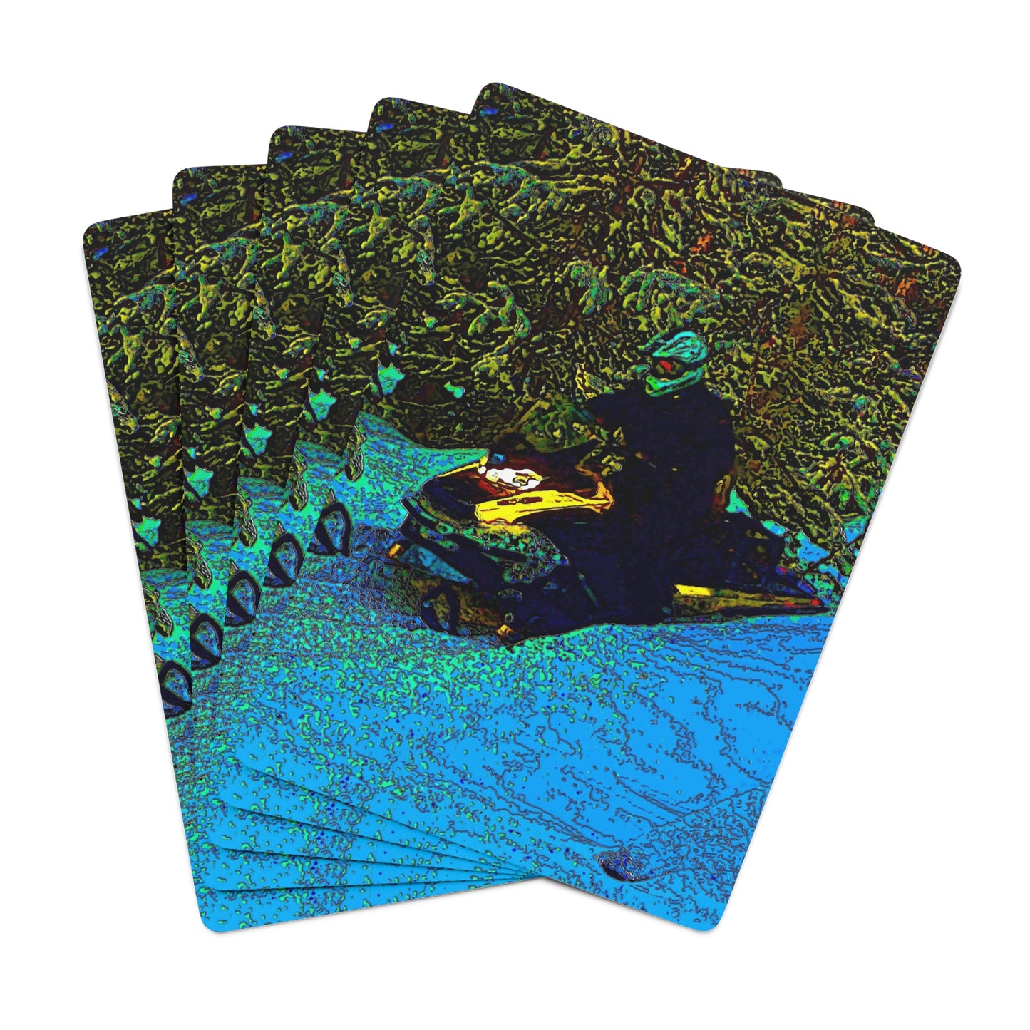Custom Poker Cards ... Yep ... "Another Day ... Riding Through The Wilderness ... " ... February 2023 ... Original Works ...
