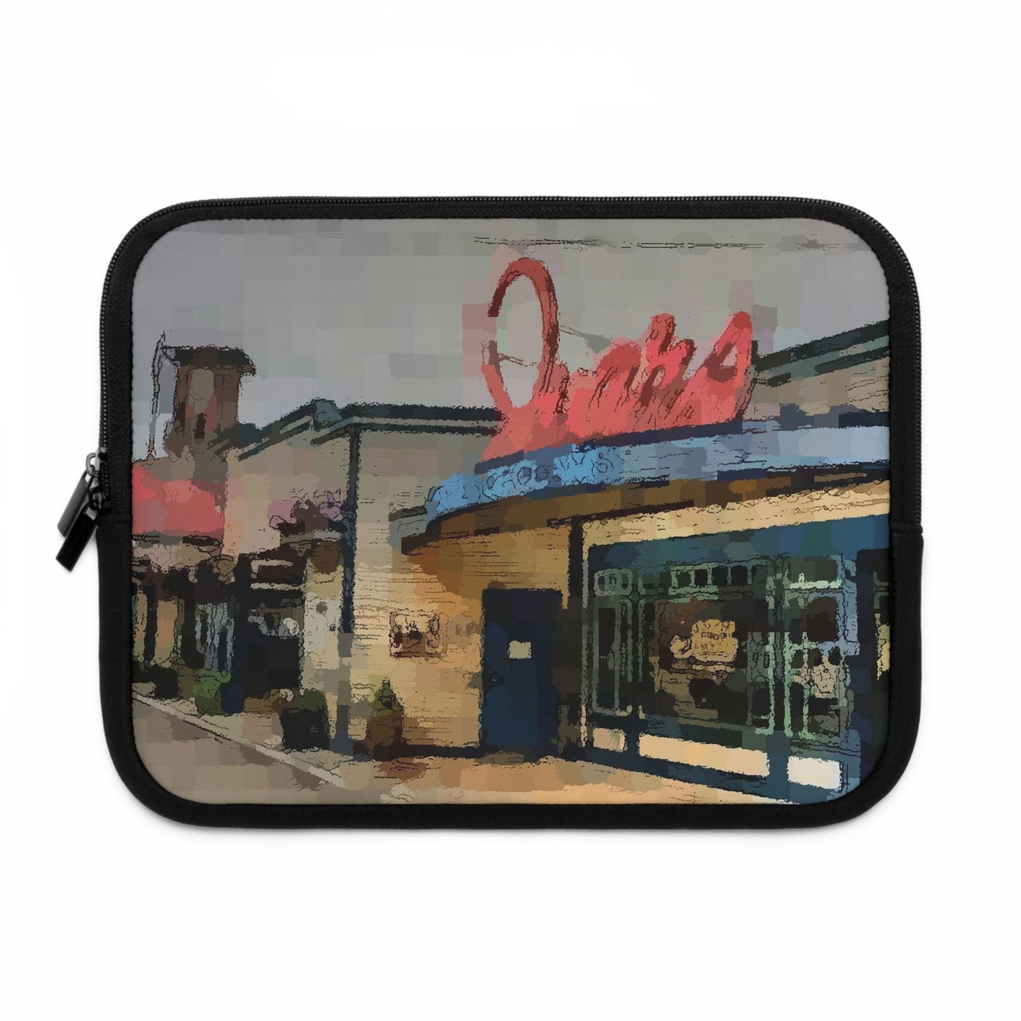 Laptop Sleeve ...  In-A-Hurry & Stressed? ... Remember: Keep "Clam" ... Clam_Happy ...  'Ivars: Seattle Waterfront' ... Personal Archives ... Original Works ...
