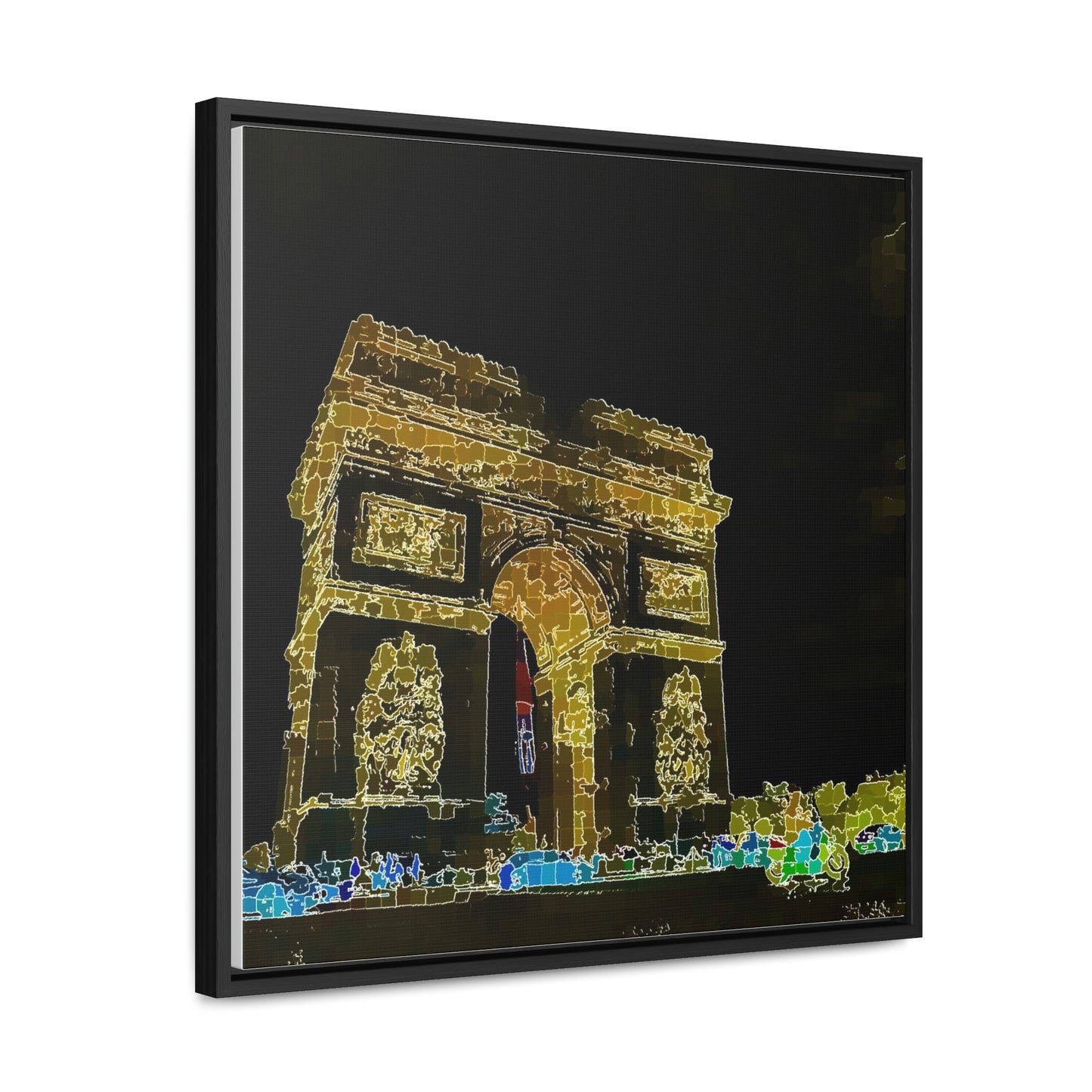 Gallery Canvas Wraps, Square Frame ...  L'Arc de Triomphe ... 'Barbara Joan Bonnell-Holt Photo' ... Circa 1972 ... Oringinal Works ...