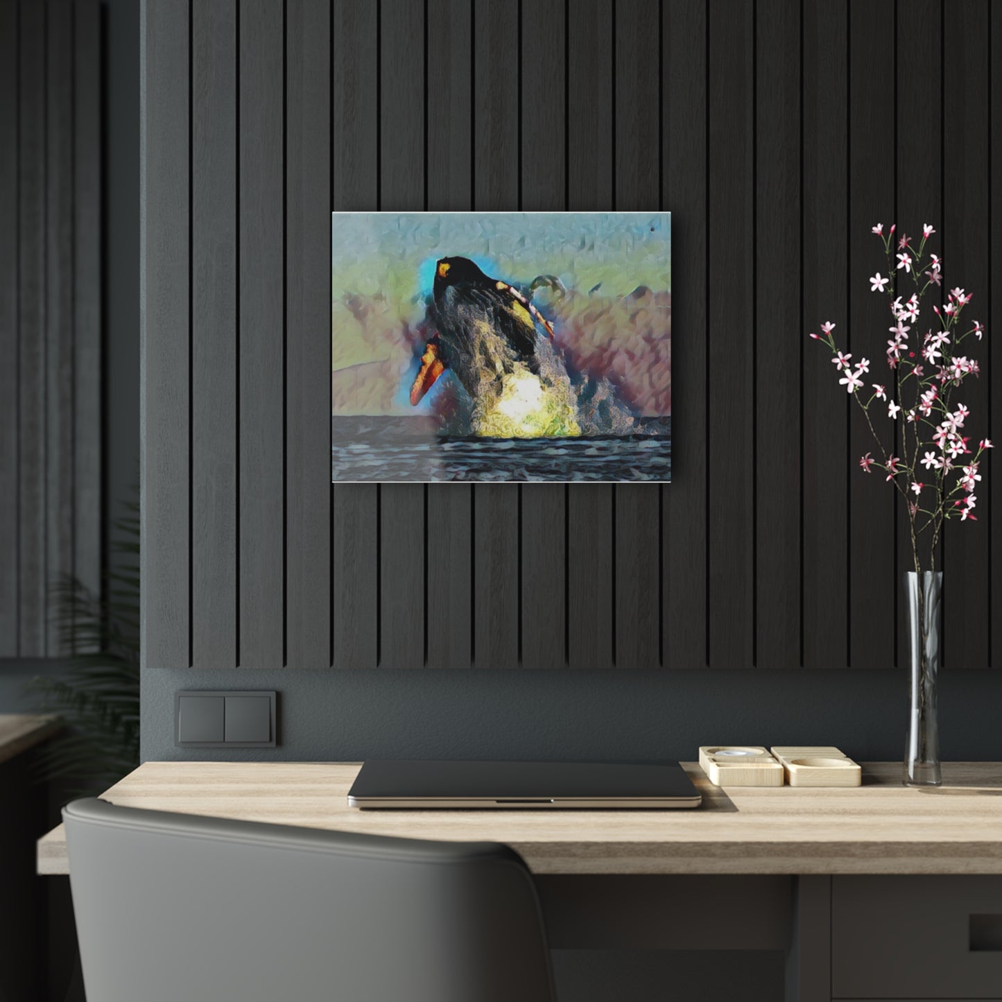 Acrylic Prints ... An Extraordinary Humpback Breach ... 'With Explosive Energy' ... Family Archives (KPH) ... Circa: 21st Century. Maui, HI ... Original Works ...