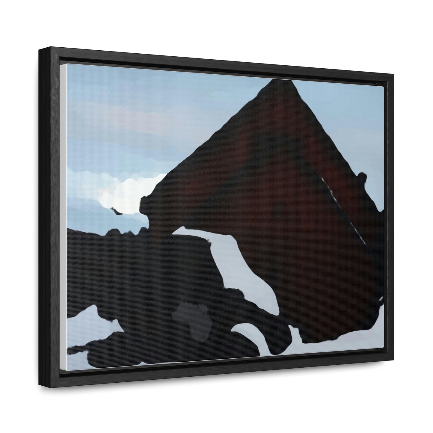 Gallery Canvas Wraps, Horizontal Frame ... After An Intense Snow Storm ... 'Digging Out' ... A Vehicle & Cabin "In The Mountains" ... March 2023 ... Original Works ...
