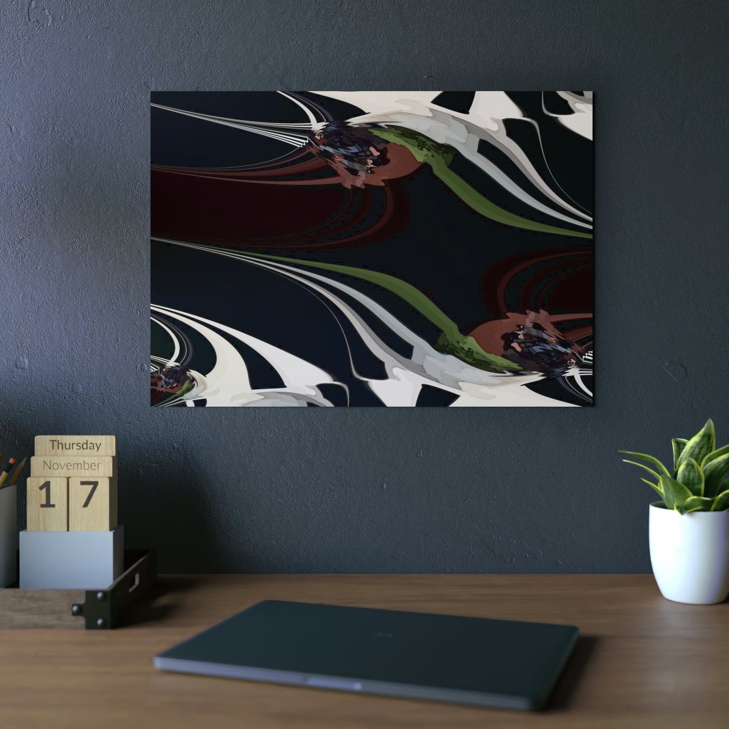 Aluminum Composite Panels ... Waves-Waves-Waves ... "From Working Cabaret Worker To Waved_Illusion_2" ... European Client ... Jan23 ... Original Works ... Mandelbrot_Fractal Series ...