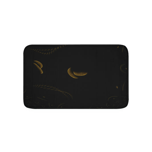 Memory Foam Bath Mat ... Regardez-La-Lune ... "One Shot: Moon Only: Processed 16 Hours ..." ...