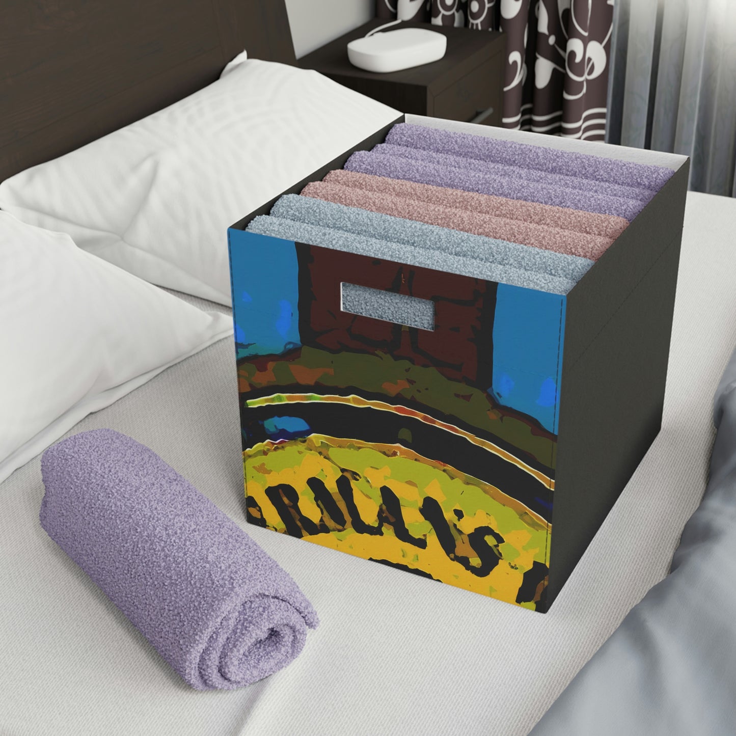 Felt Storage Box ... "No.9 Fishermen's Grotto - Fishermen's Wharf, SF, California" ... Family Archives: 1970's ... Original Works ...