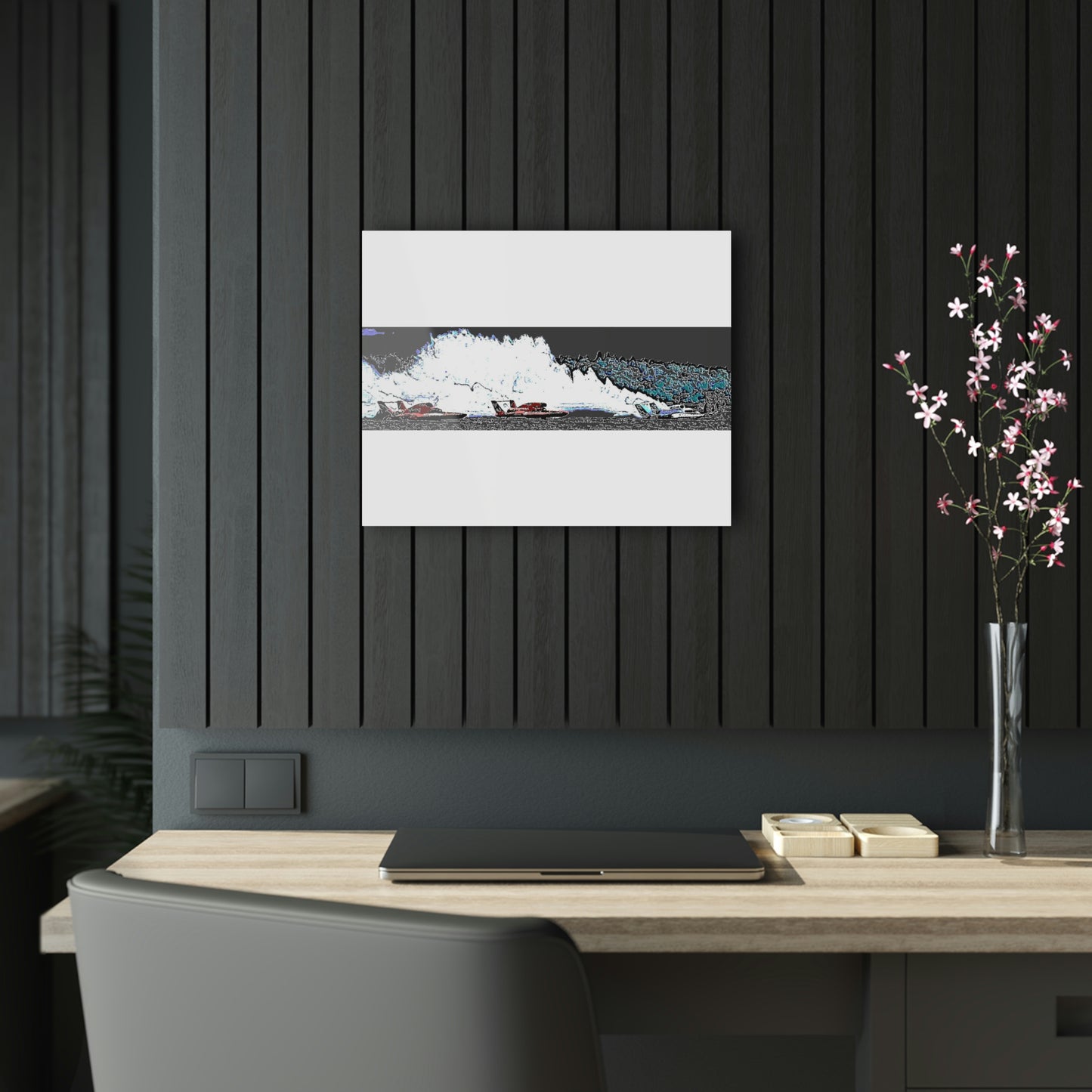 Acrylic Prints ... Seattle Columbia Cup On Lake Washington ... "Dave Wilcox Heads For The Win" ... Associate Gift-Photo ... Original Works ...